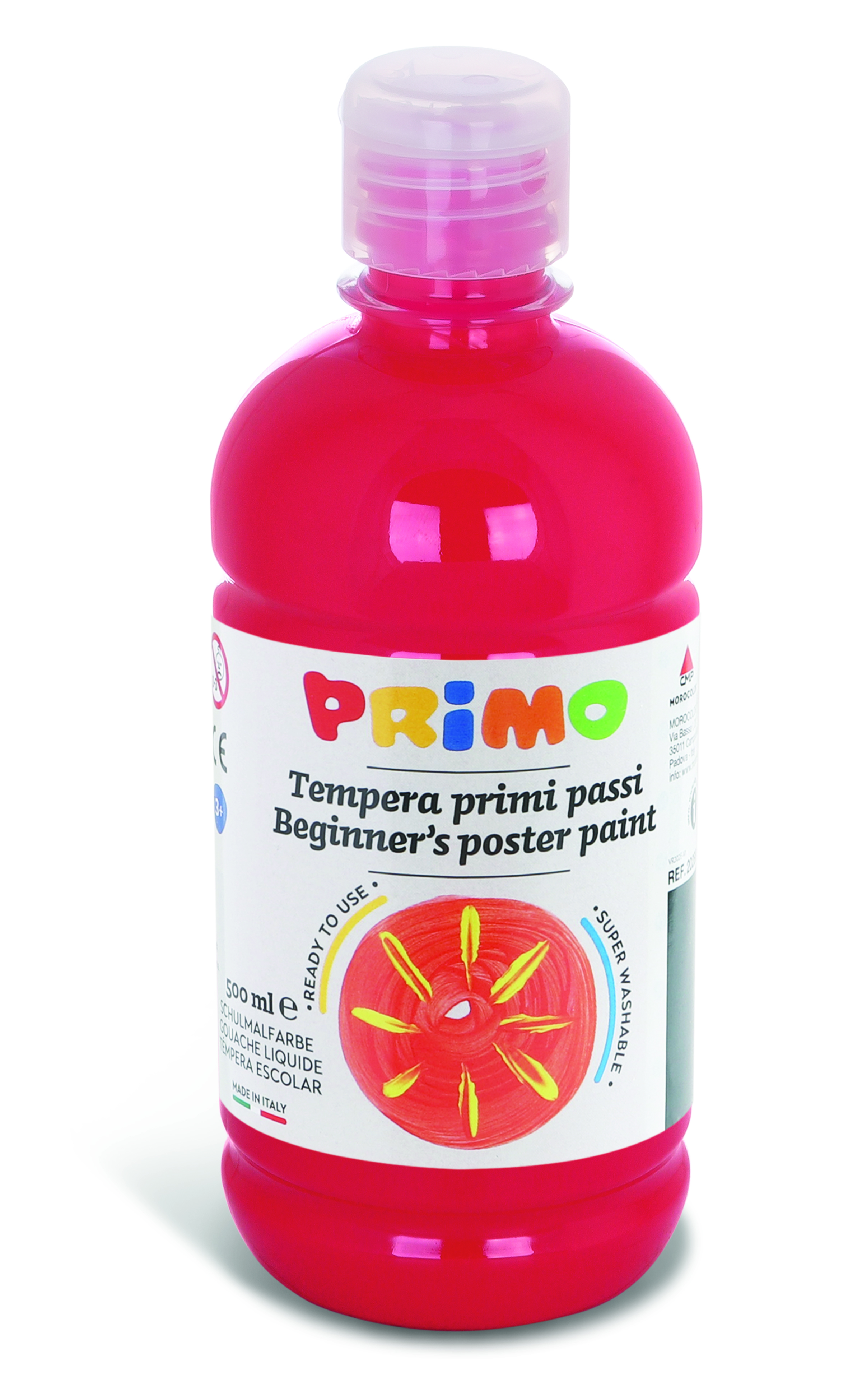 PRIMO tempera paint "Beginner’s" 500ml scarlet