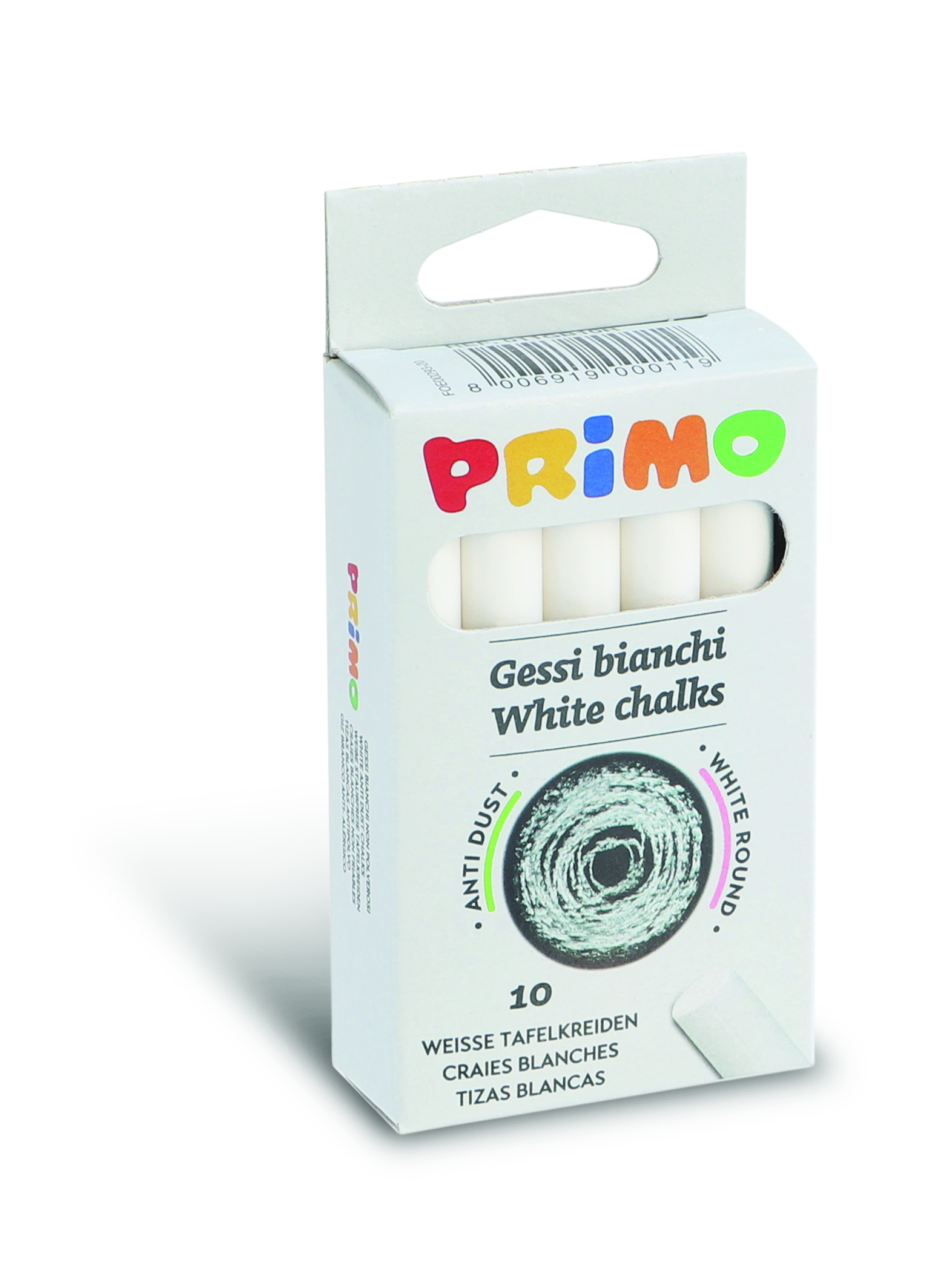 PRIMO chalks white round 10 pieces