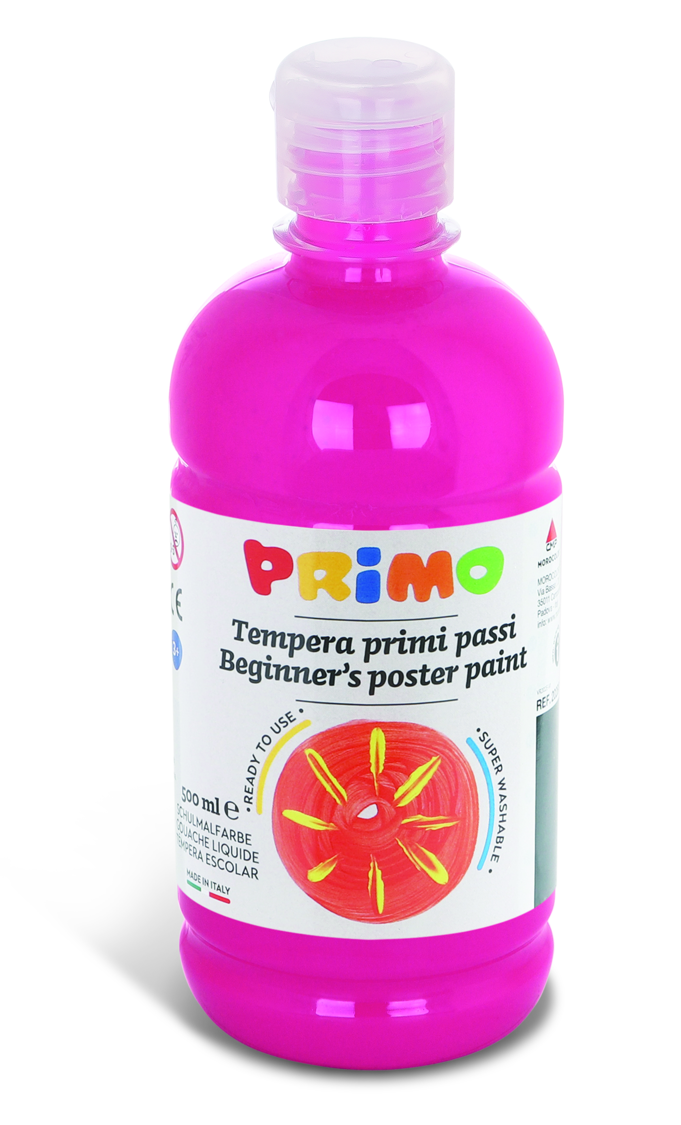 PRIMO Temperafarbe "Erste Schritte" 500ml pink