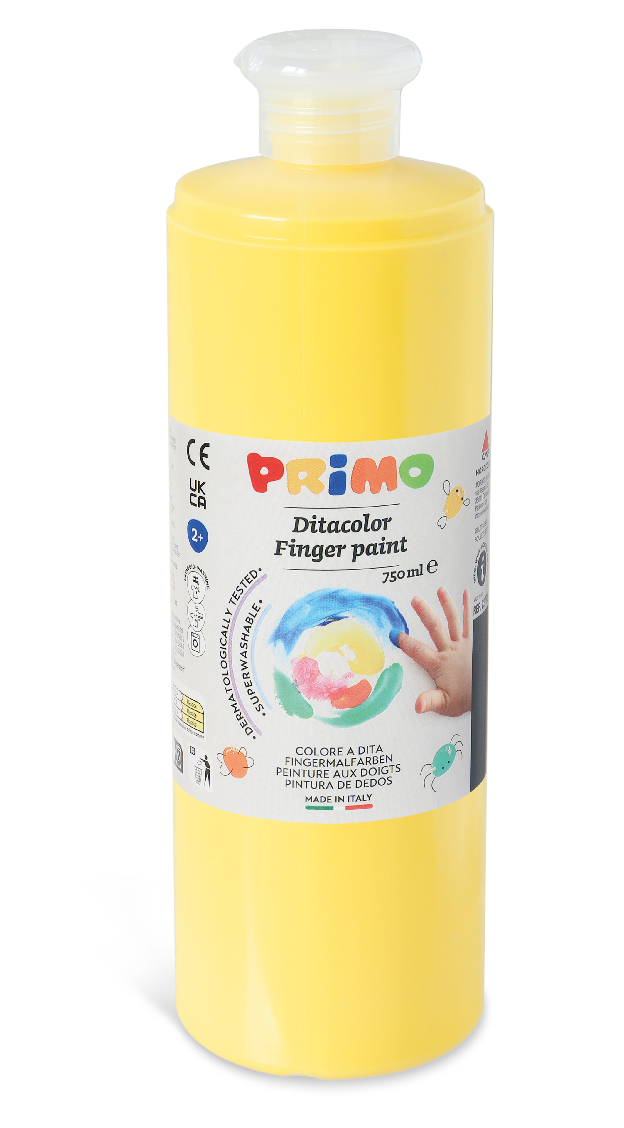 PRIMO finger paint 750ml yellow