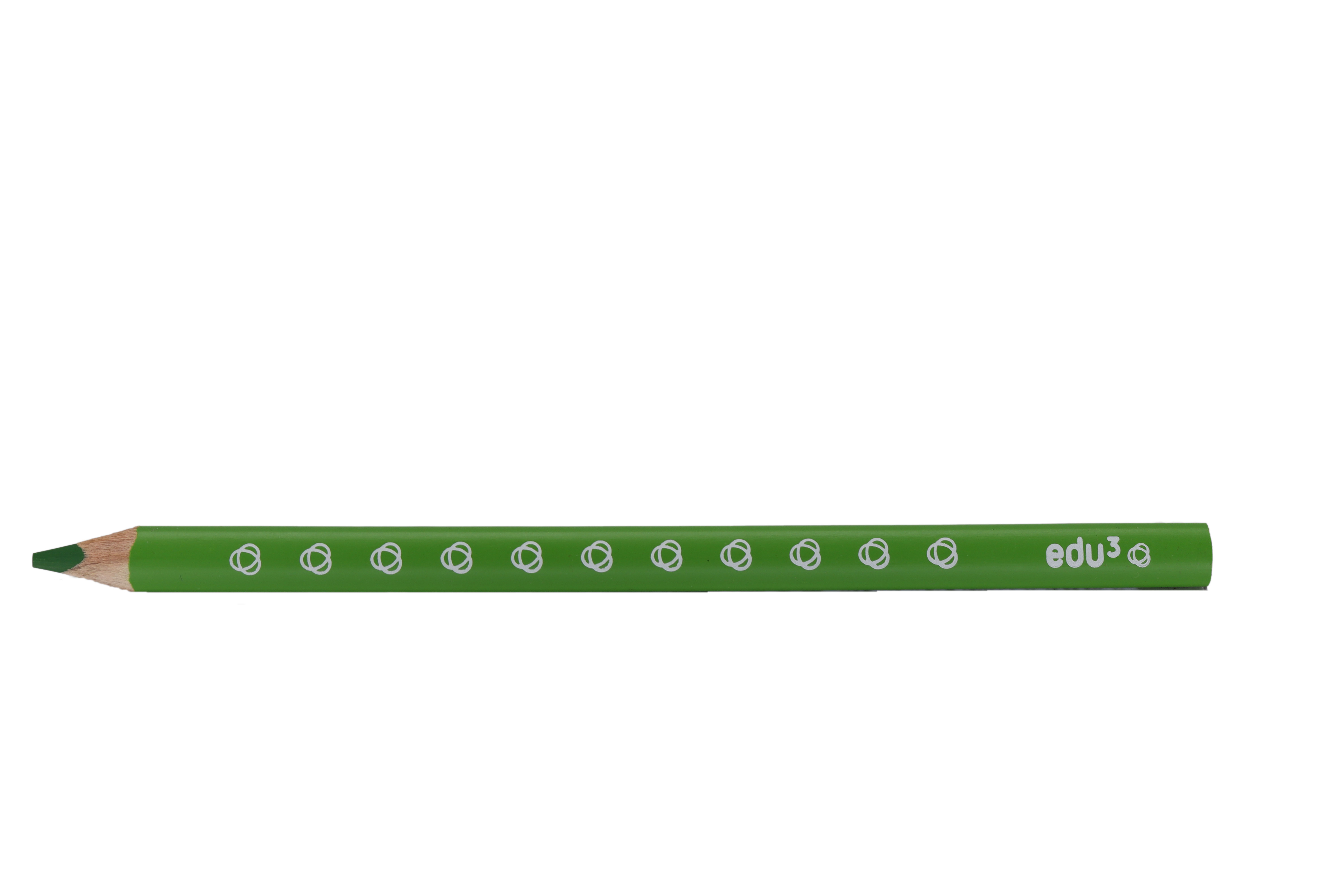 edu³ Jumbo colored pencil tri light green