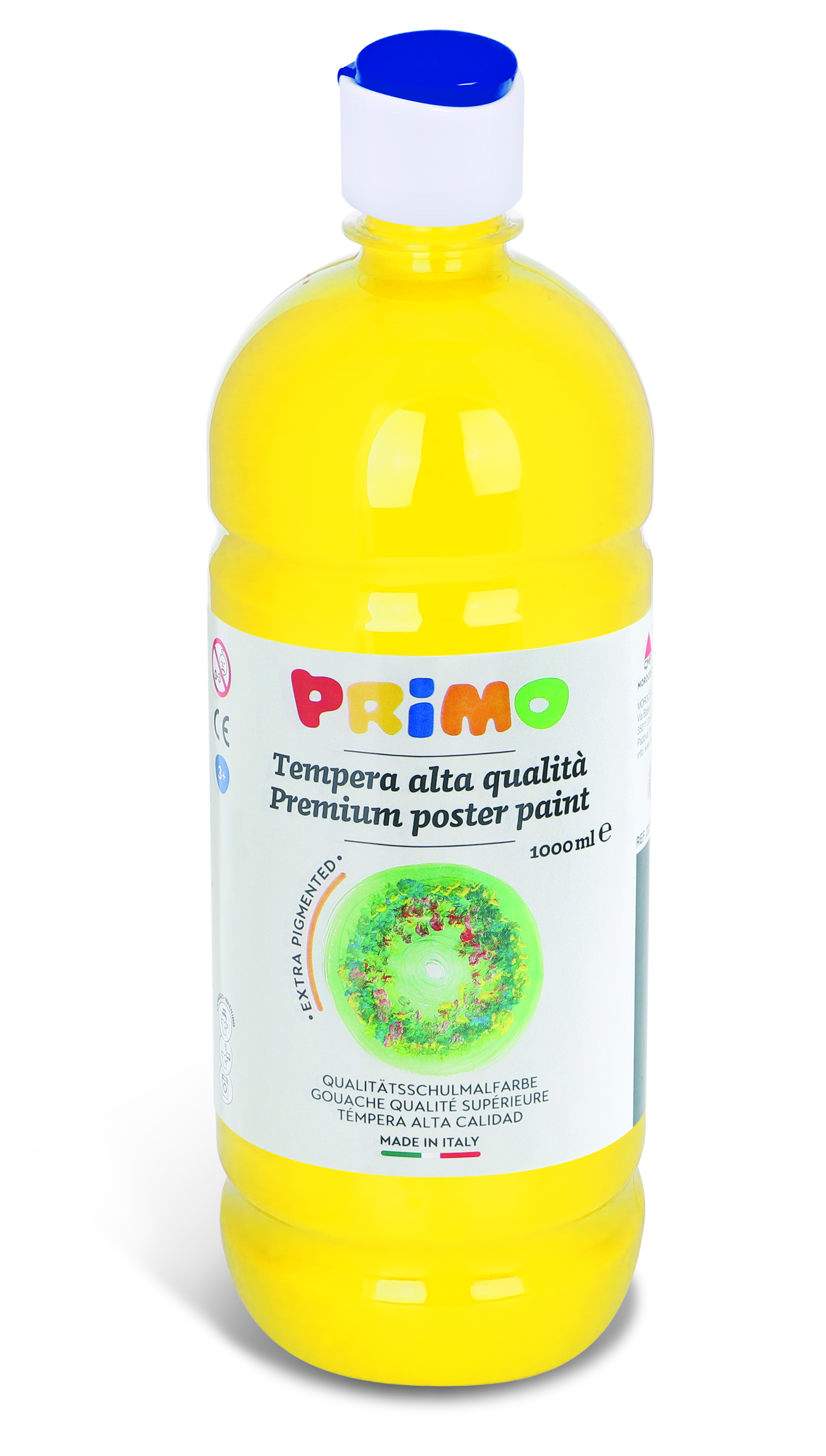 PRIMO tempera paint 1l primary yellow