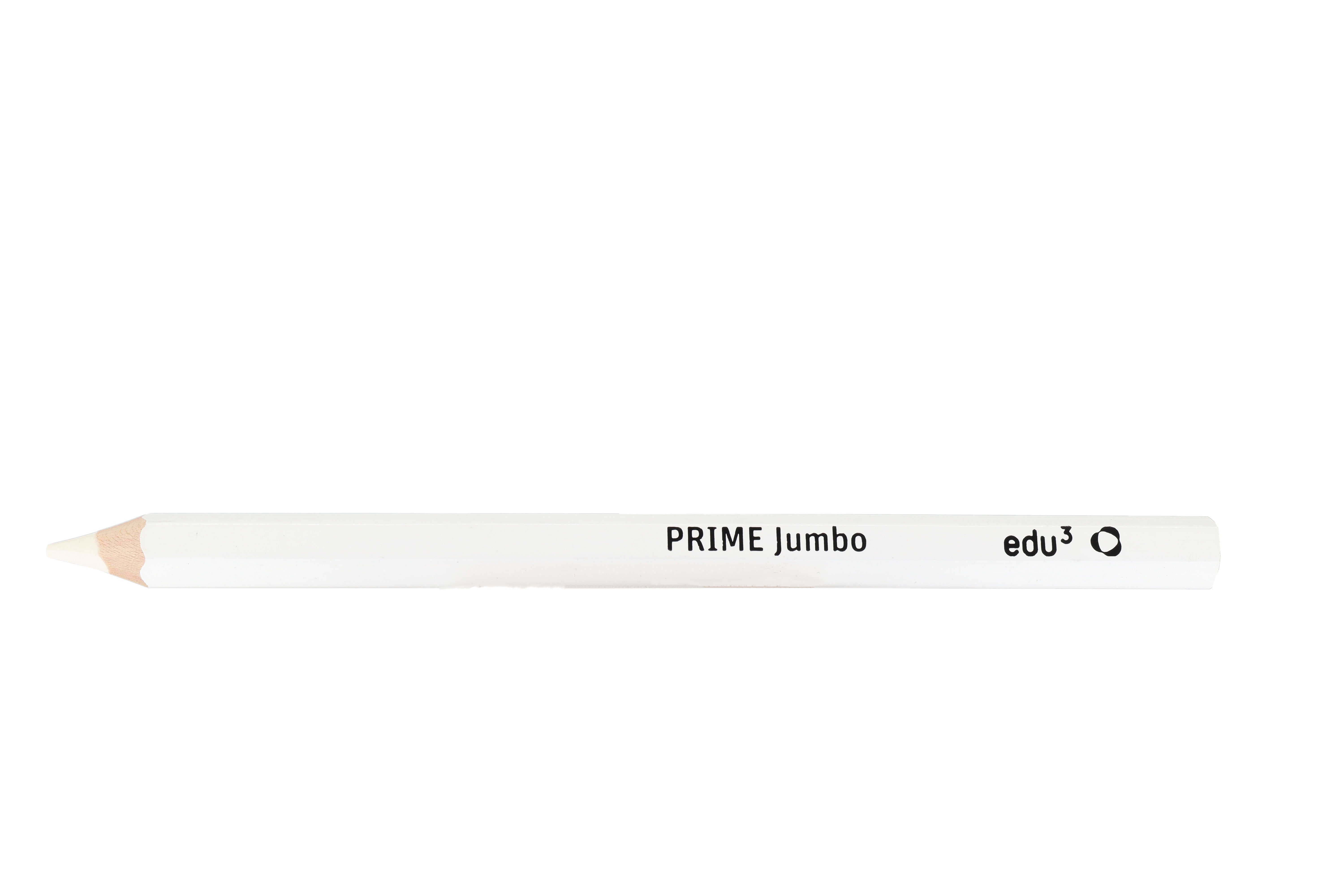 edu³ PRIME Jumbo Buntstifte sechskant weiß