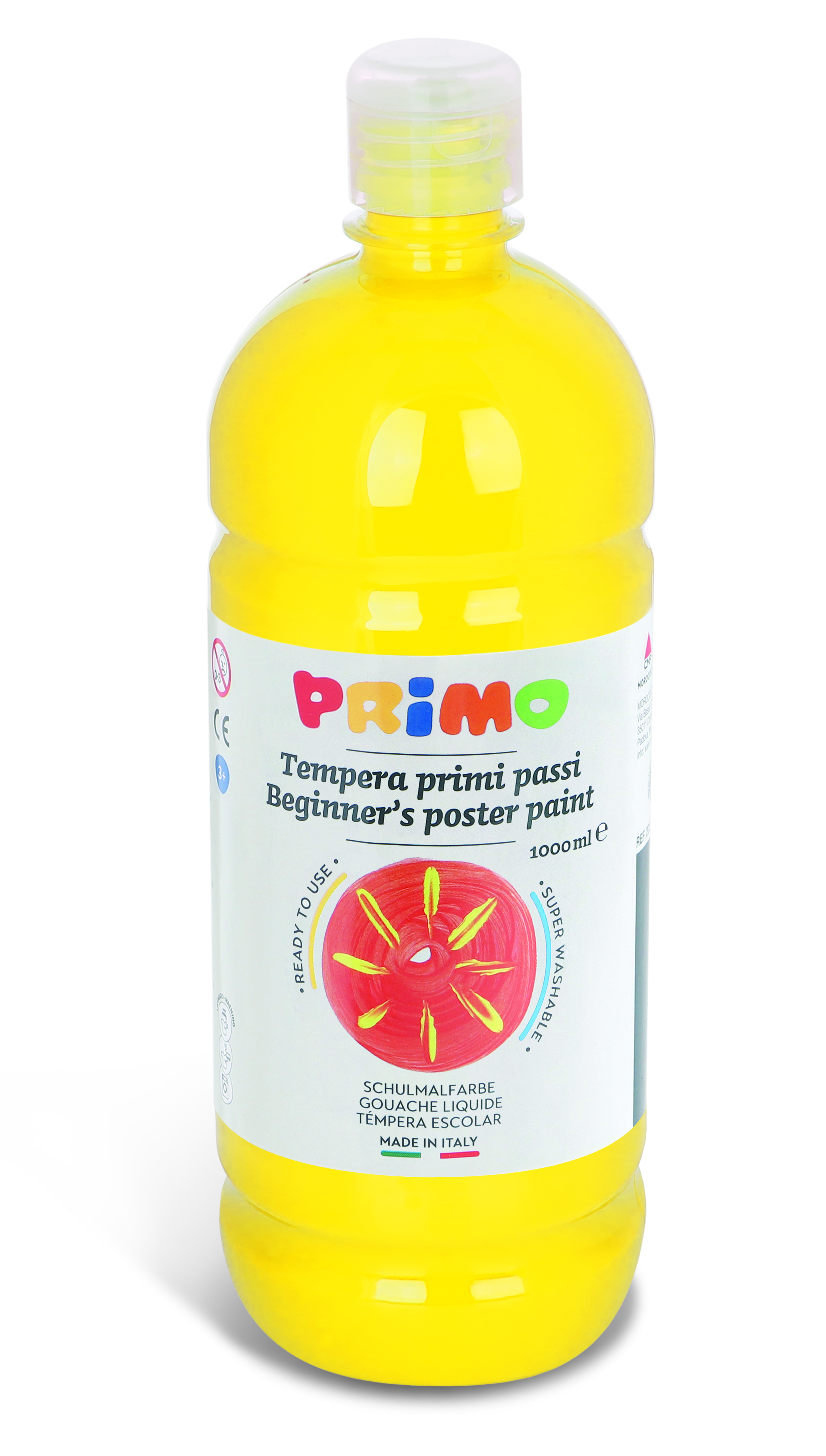 PRIMO tempera paint "Beginner's" 1l primary yellow