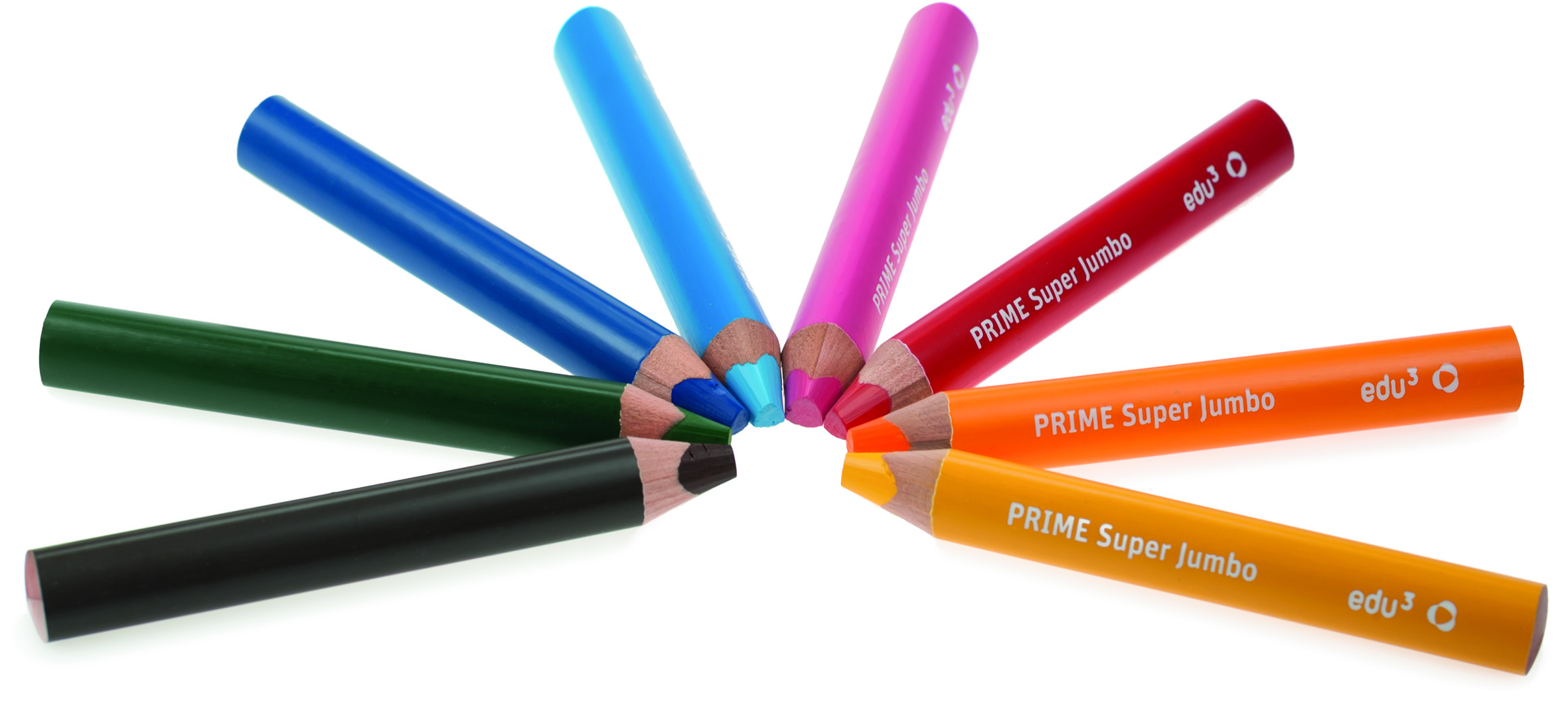 edu³ PRIME Super Jumbo colored pencils tri Set