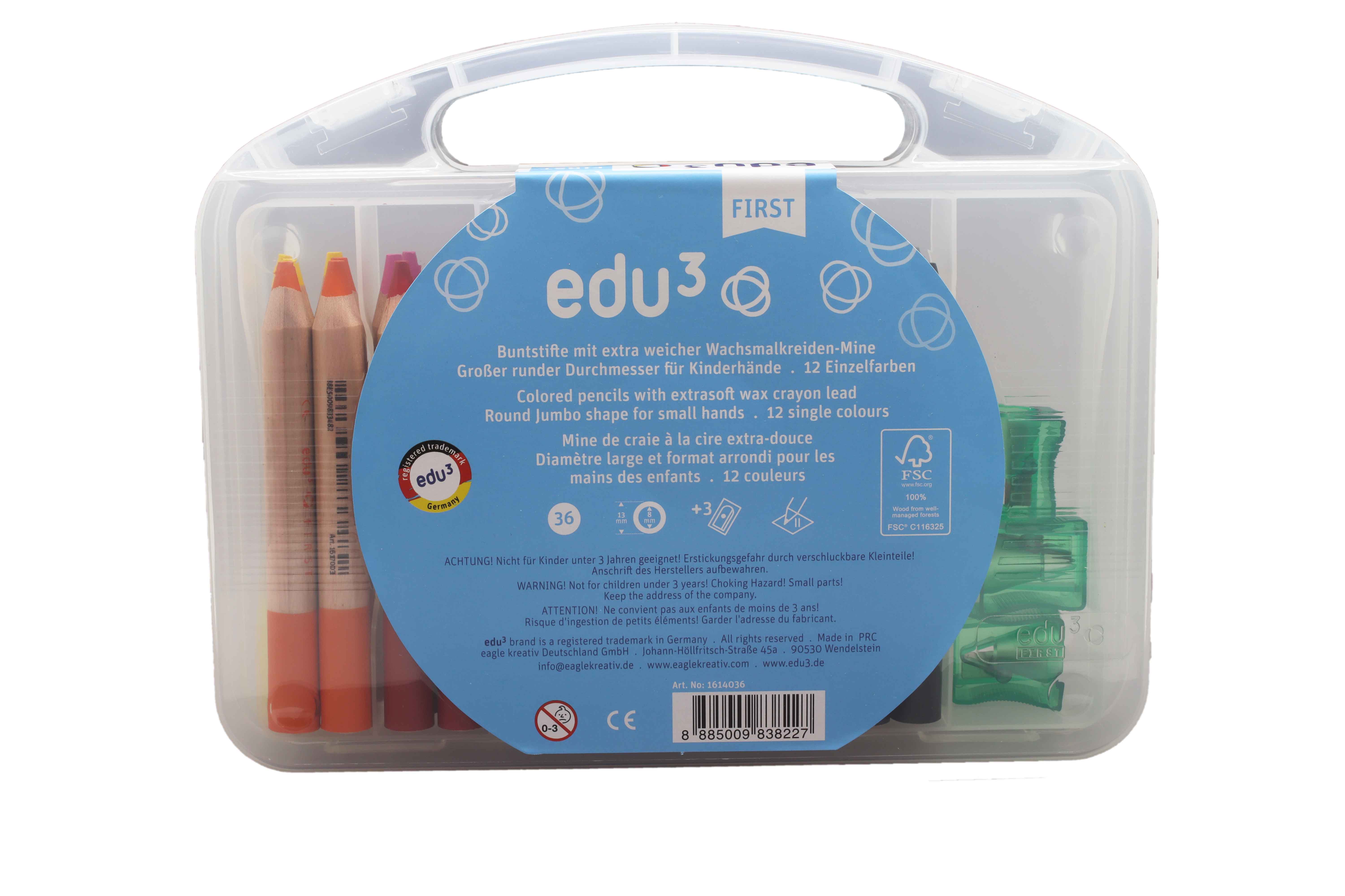 edufirst colored pencils round Schoolbox