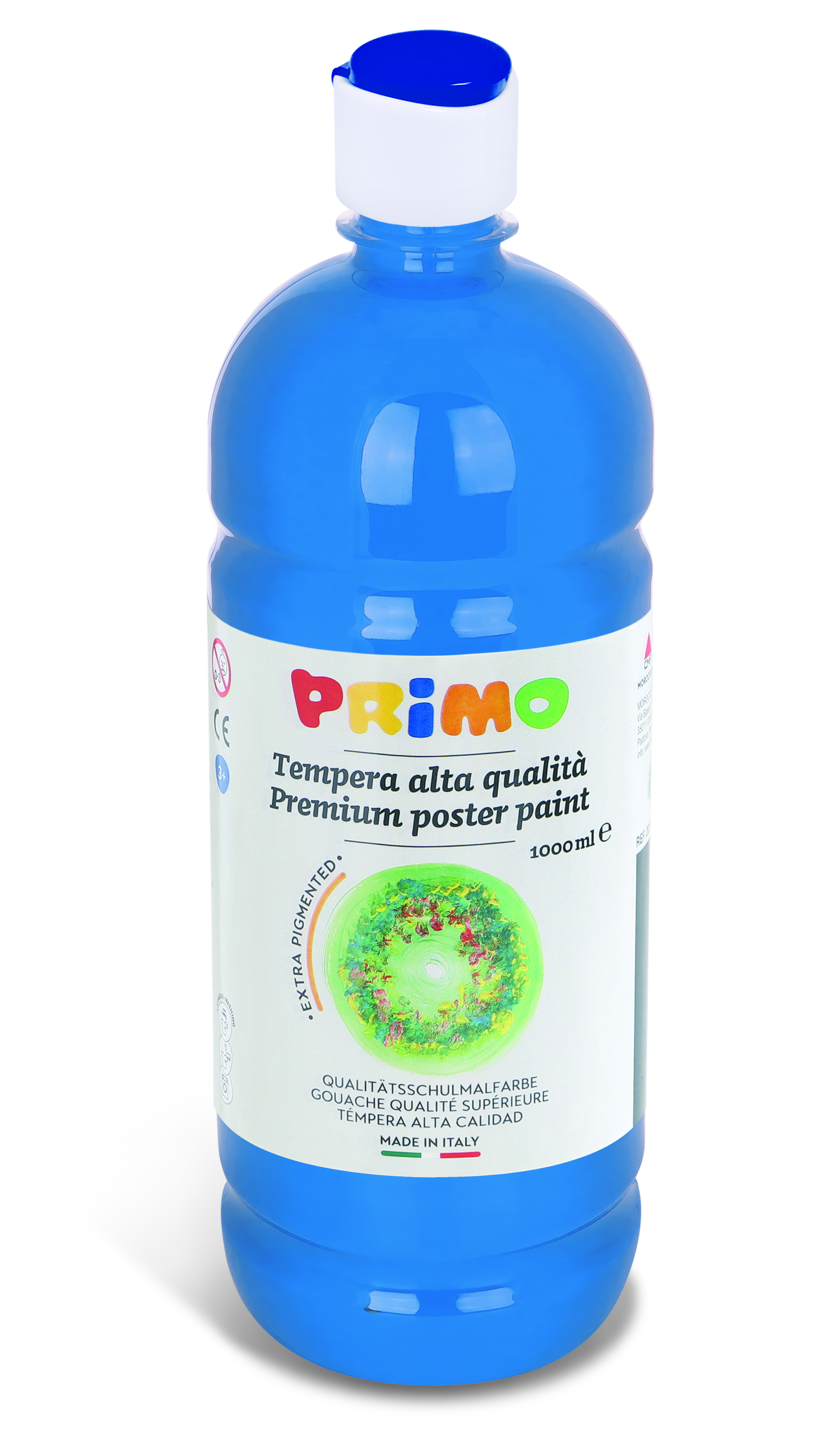 PRIMO tempera paint 1l cyan