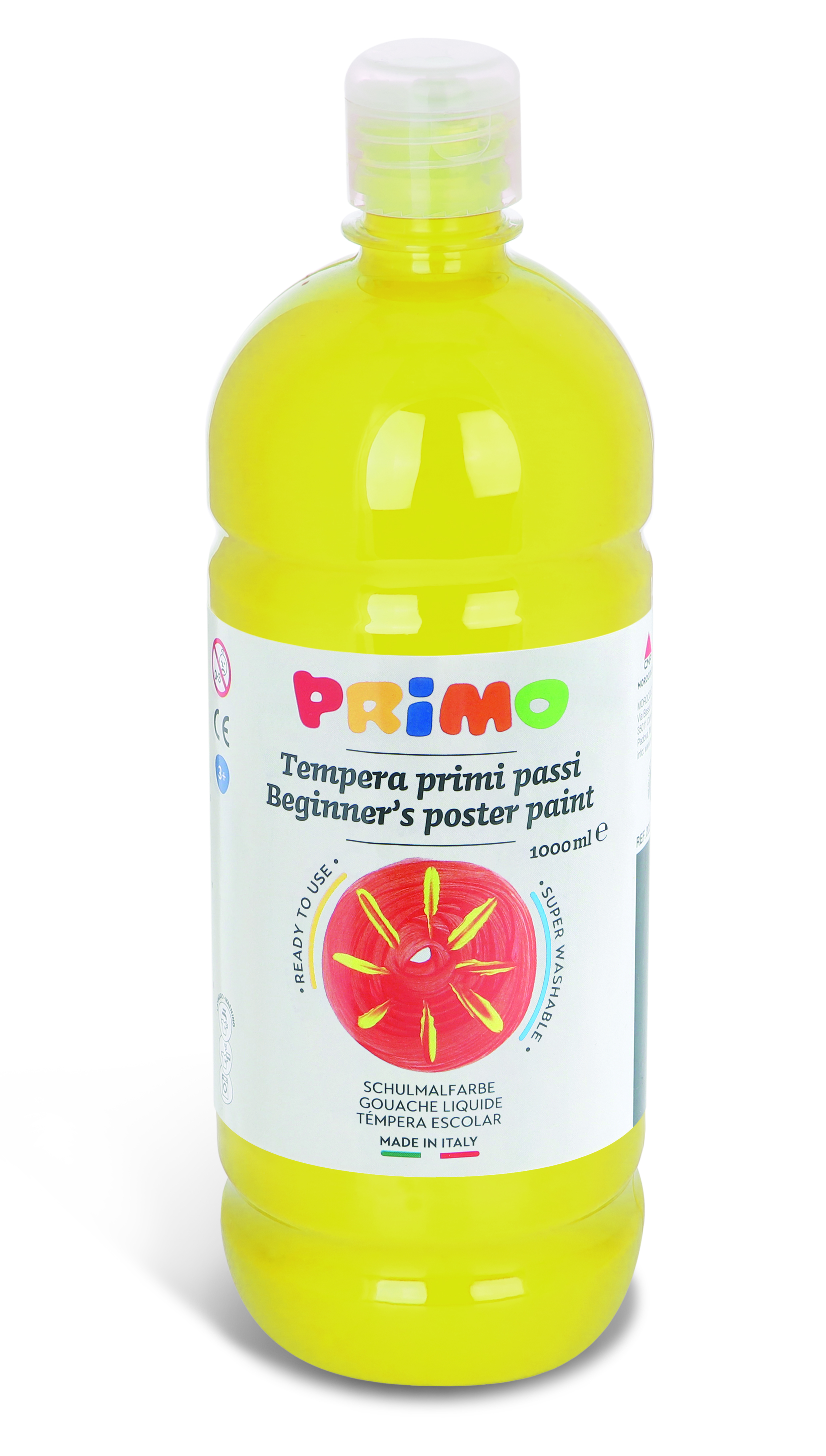 PRIMO tempera paint "Beginner's" 1l lemon yellow