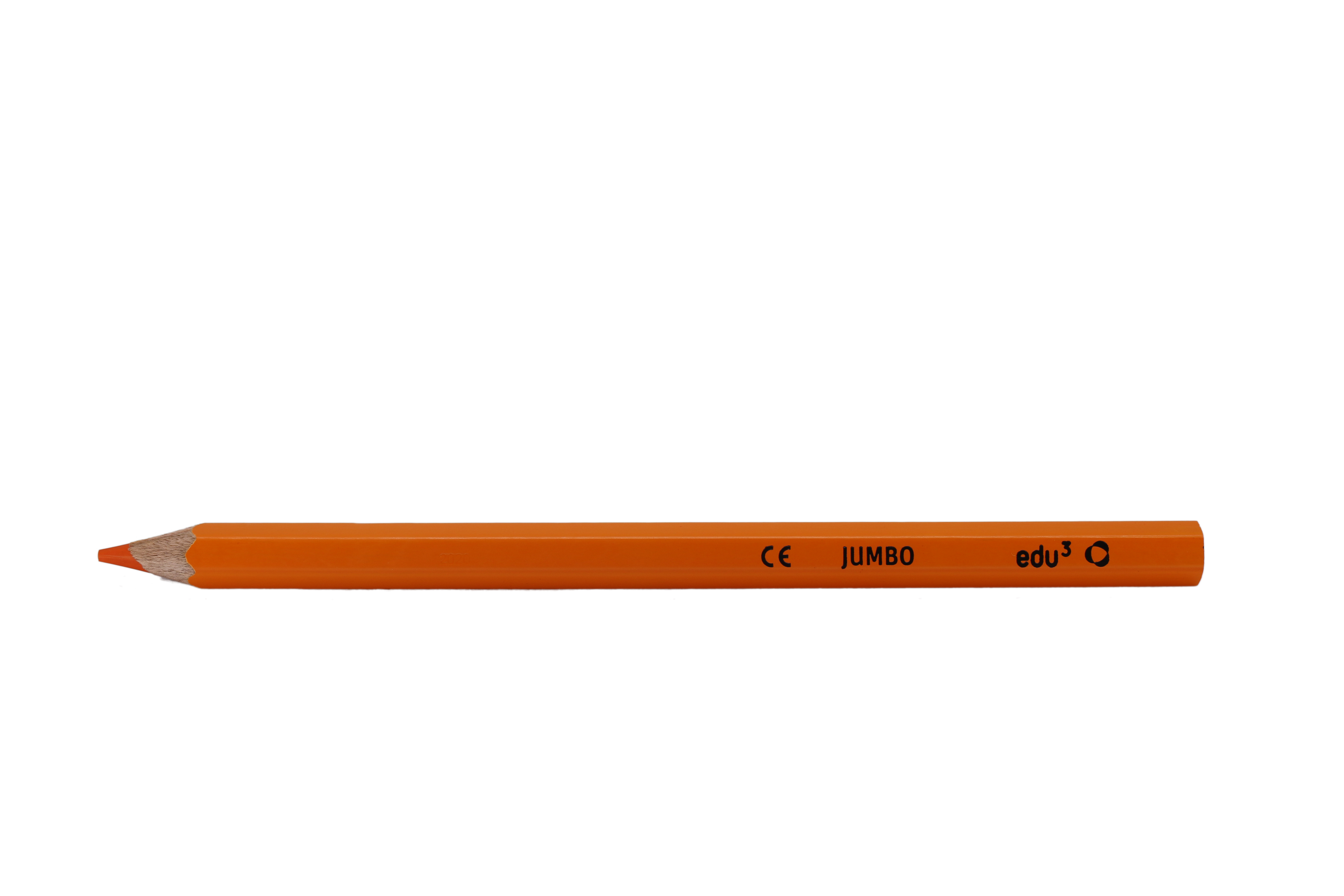 edu³ Jumbo colored pencils hex orange