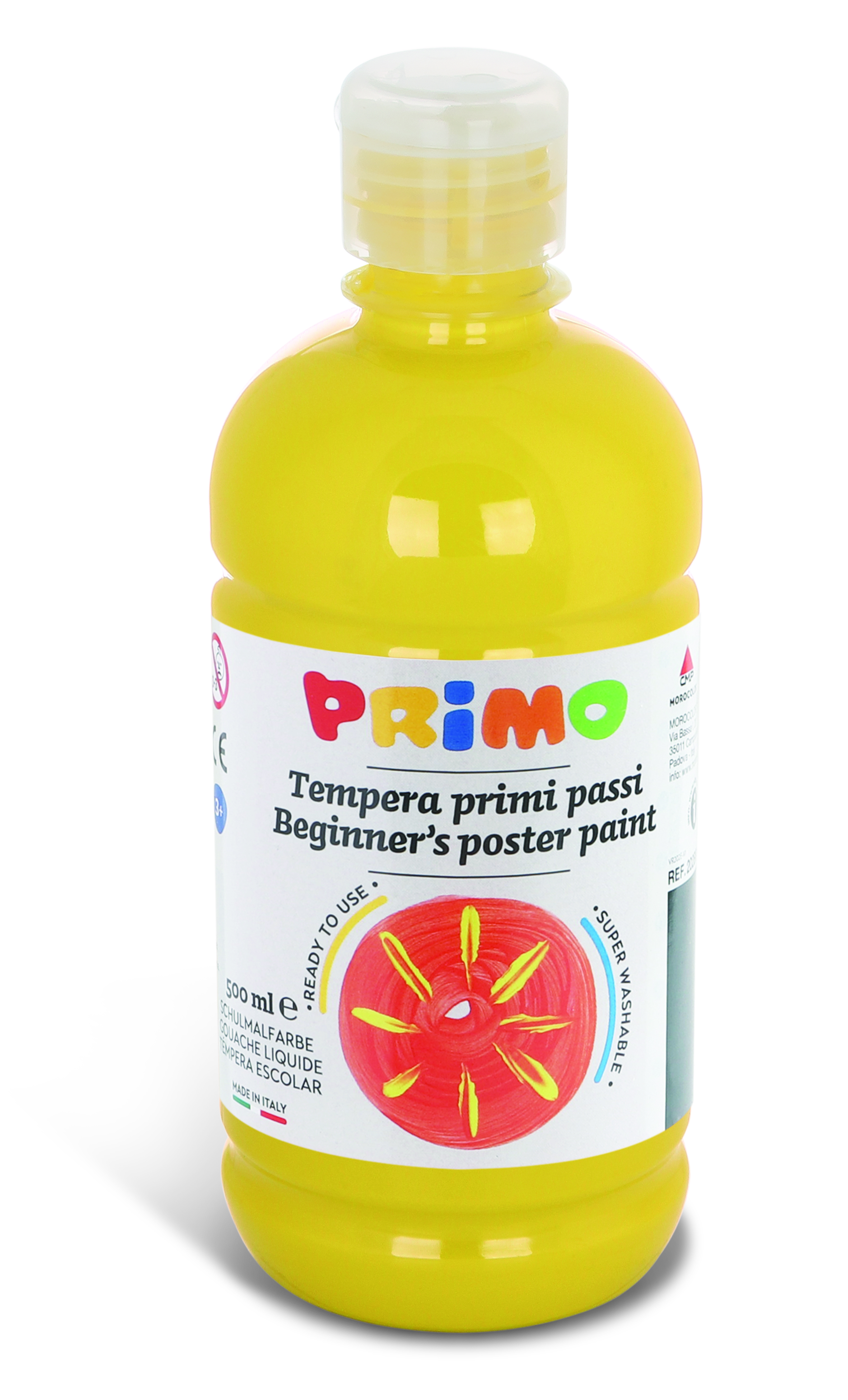 PRIMO Temperafarbe "Erste Schritte" 500ml hellgelb