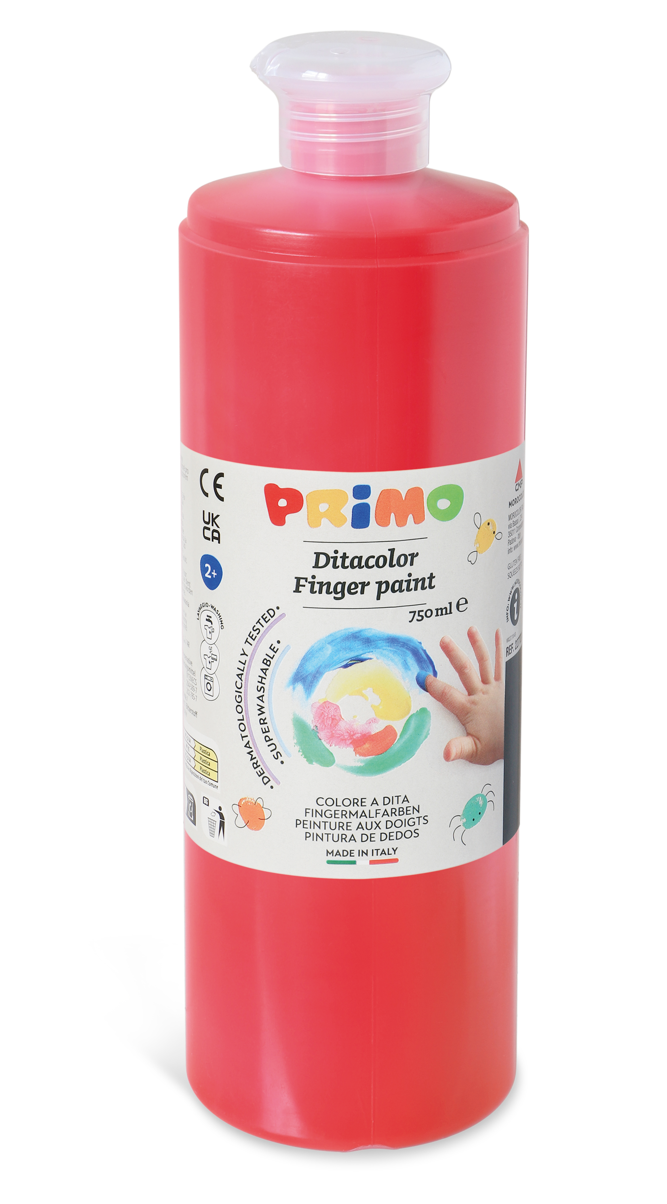 PRIMO Fingerfarbe 750ml Zinnoberrot