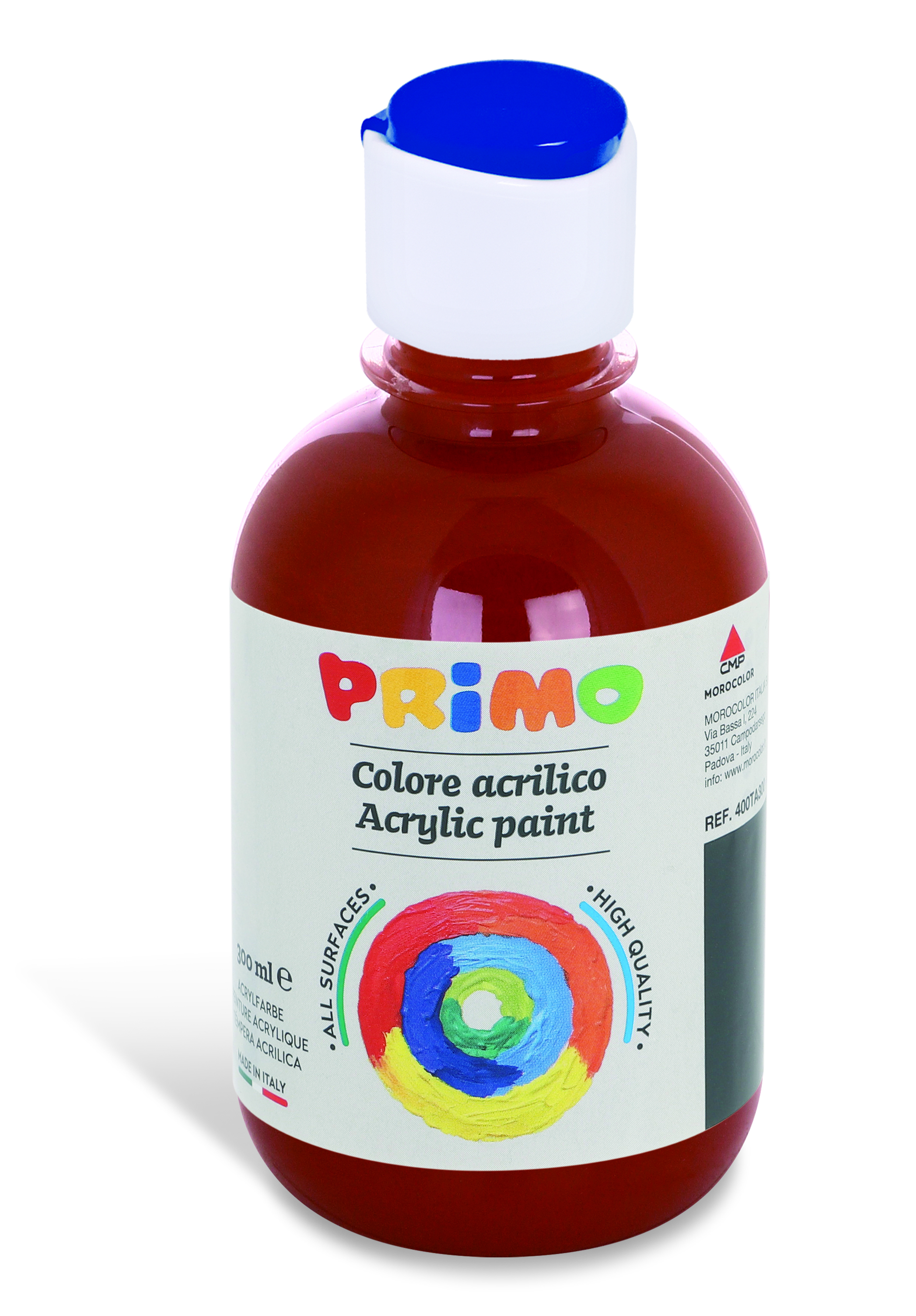 PRIMO Acrylfarbe 300ml rotbraun