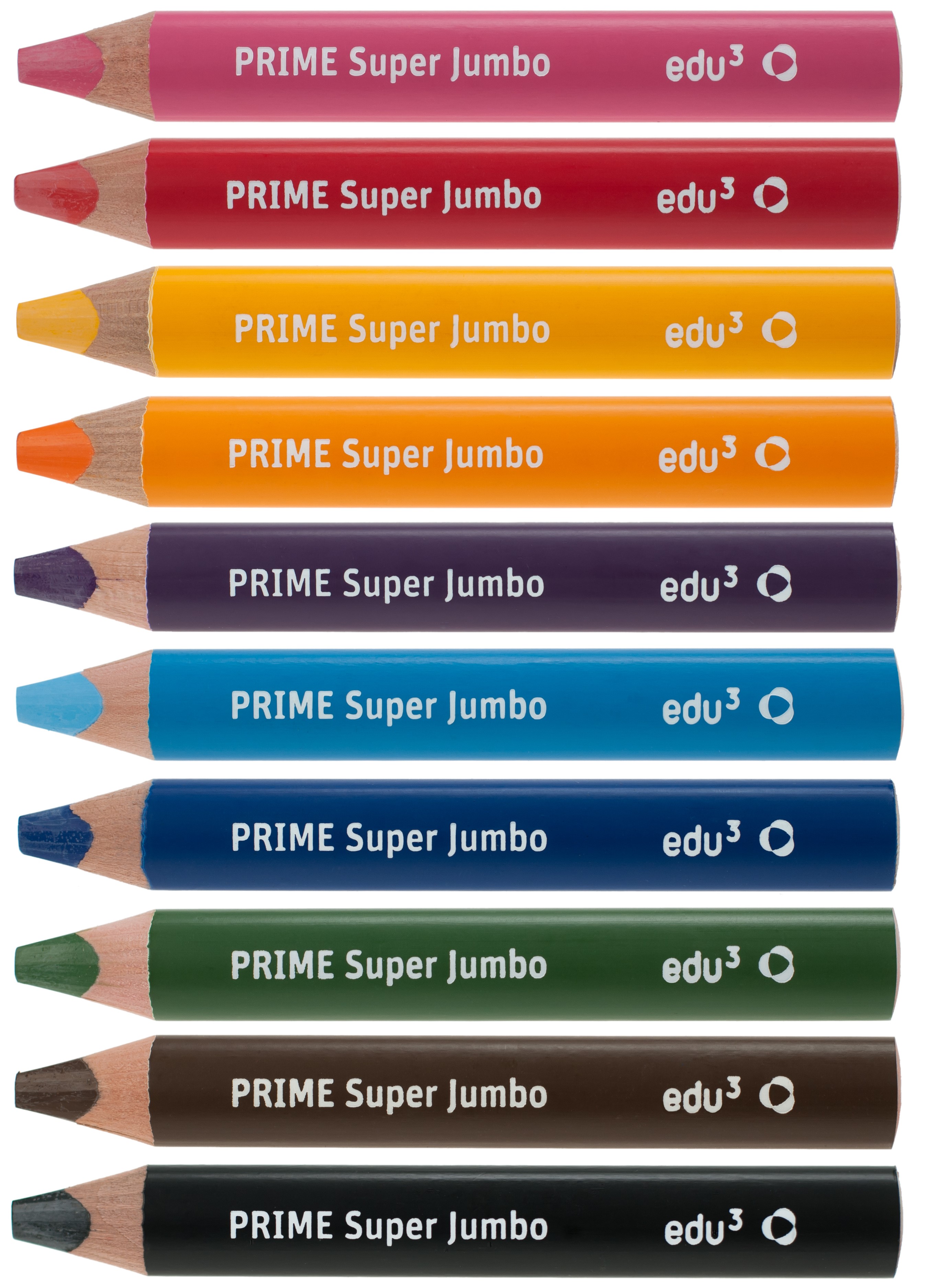 edu³ PRIME Super Jumbo colored pencils tri Set