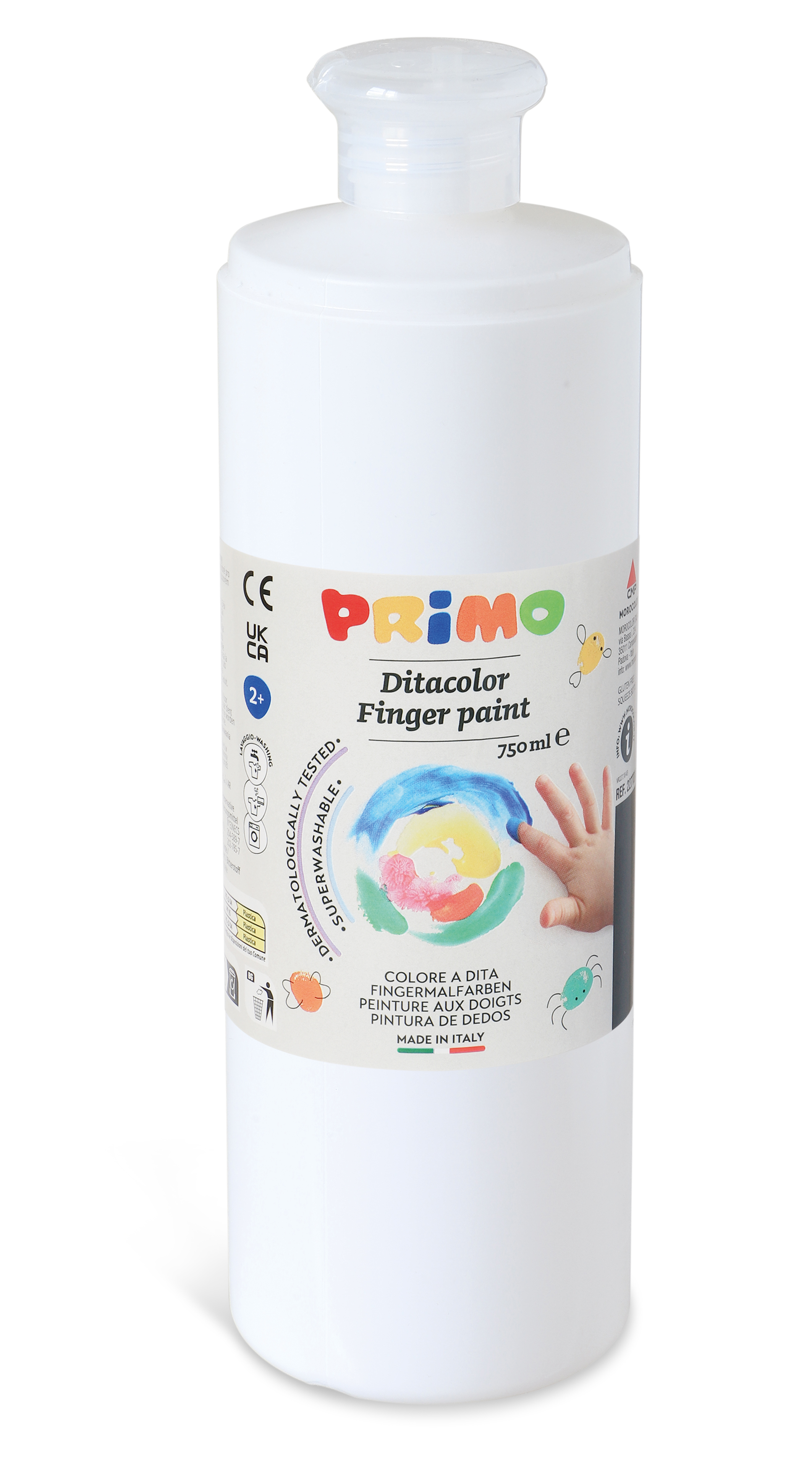 PRIMO Fingerfarbe 750ml weiß