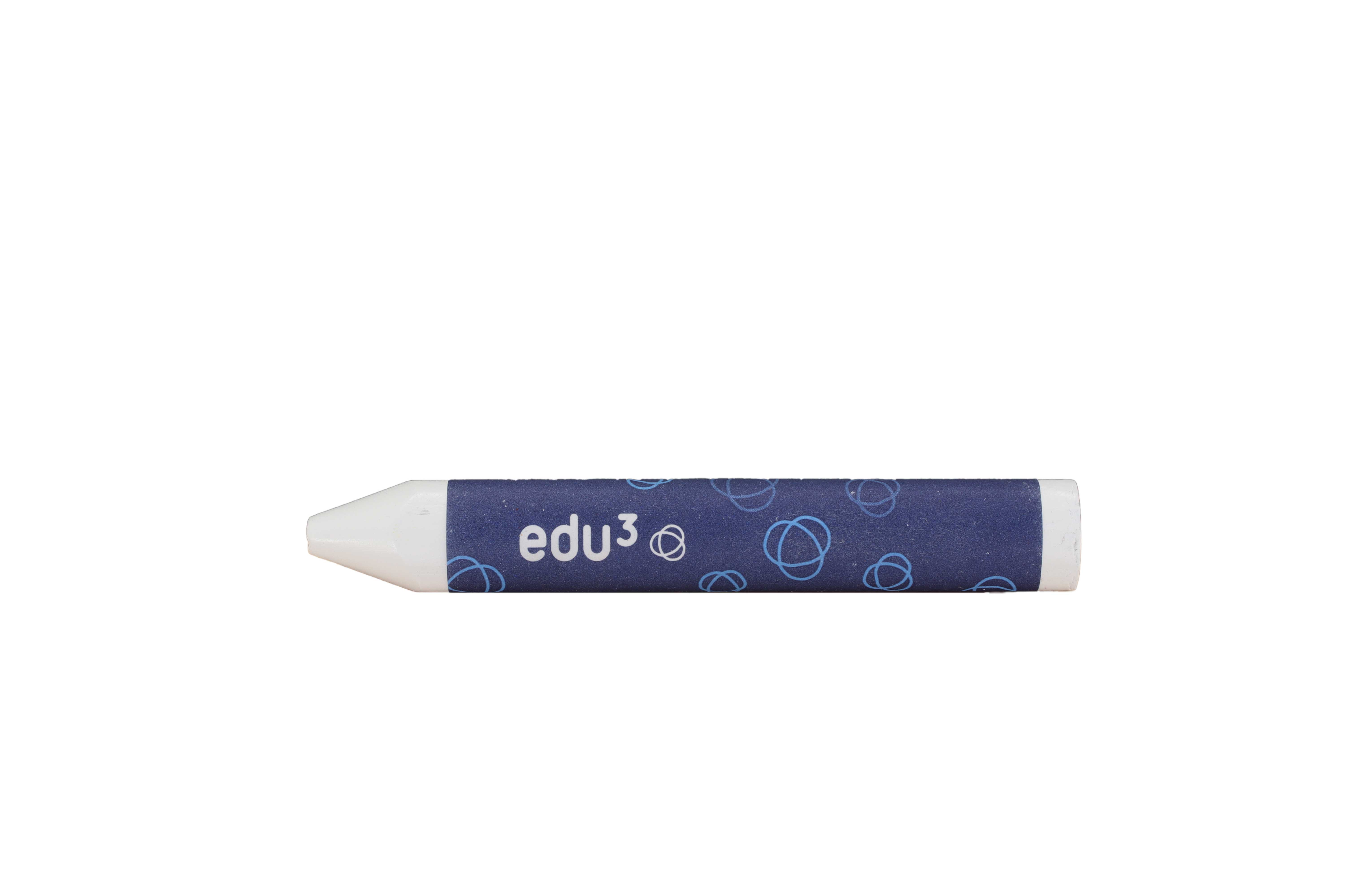 edu³ PRIME Jumbo wax crayons white 