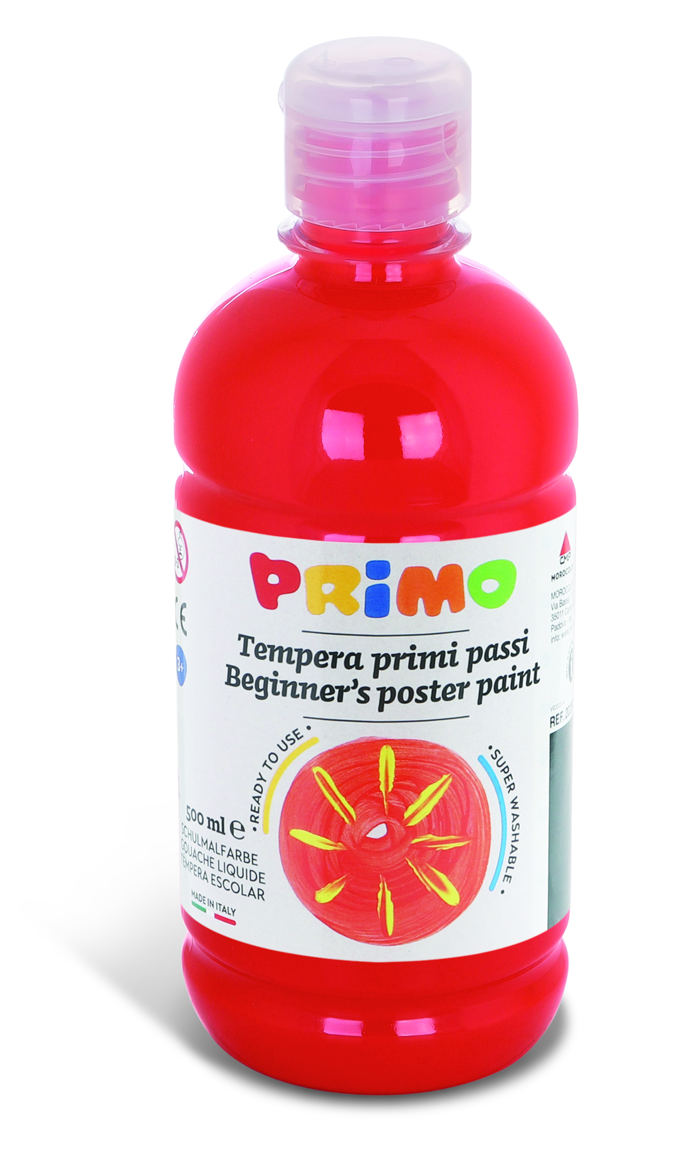 PRIMO tempera paint "Beginner’s" 500ml vermilion