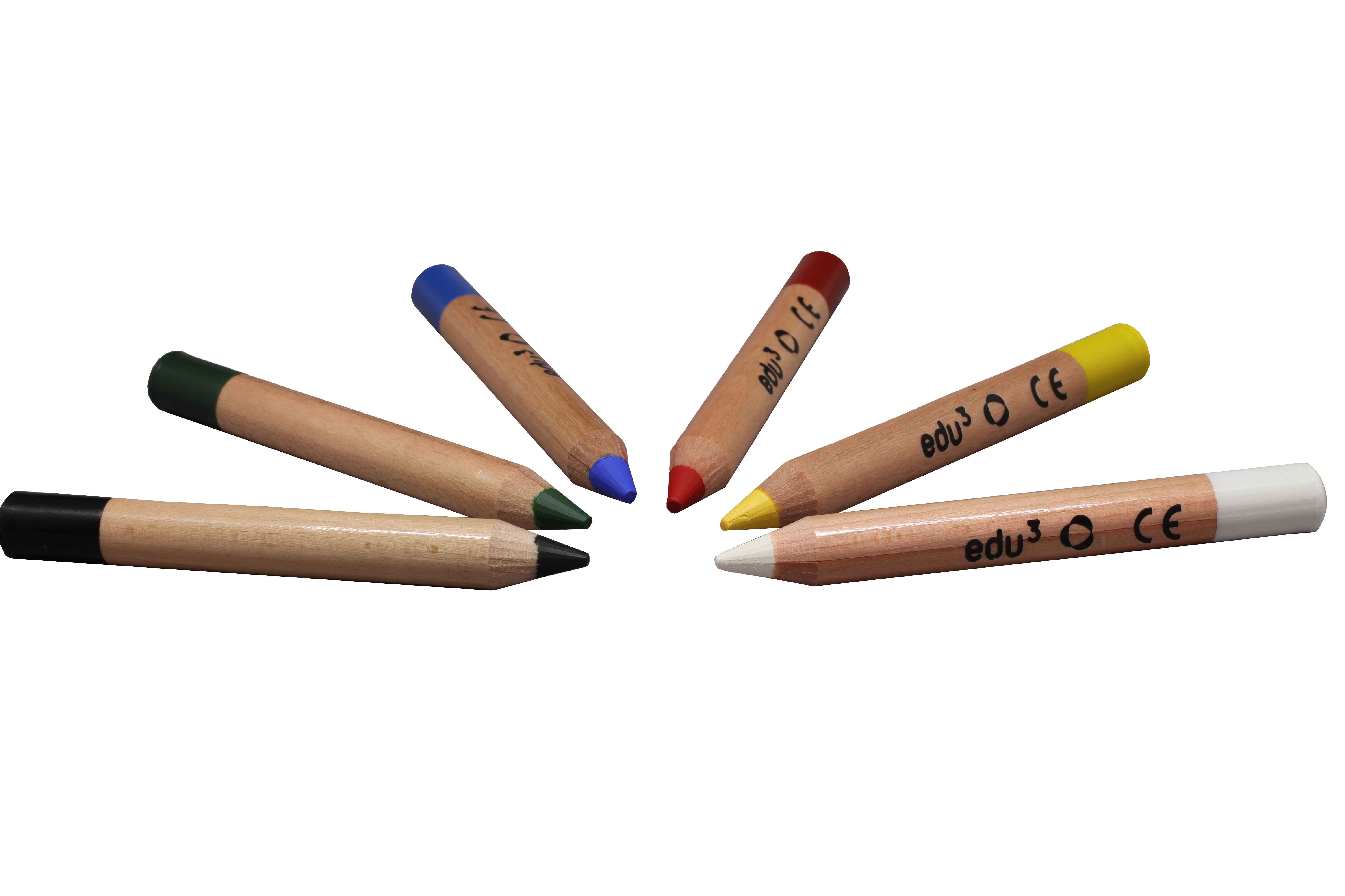 edu³ face paint pencils Basic Set