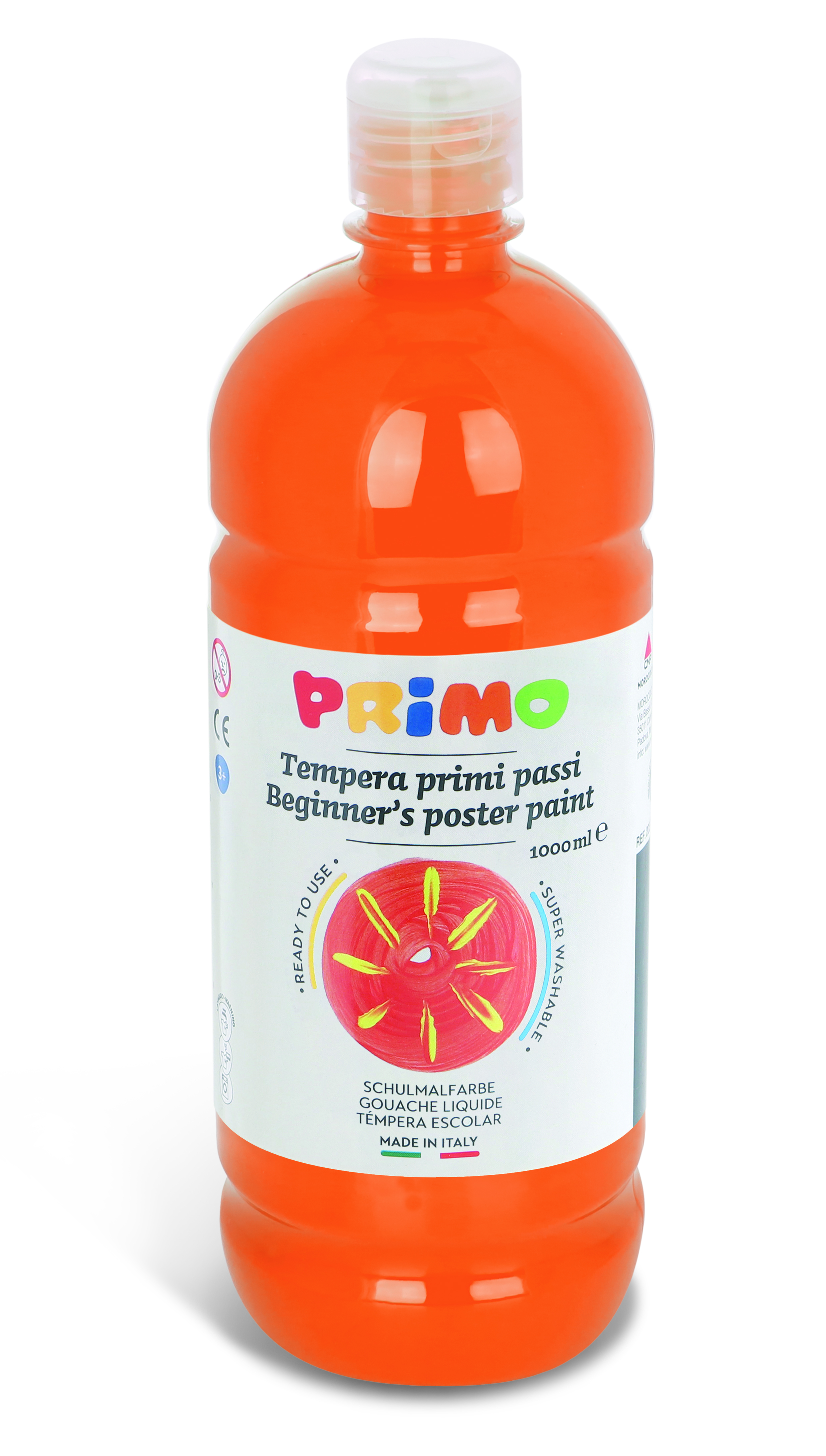 PRIMO tempera paint "Beginner's" 1l orange
