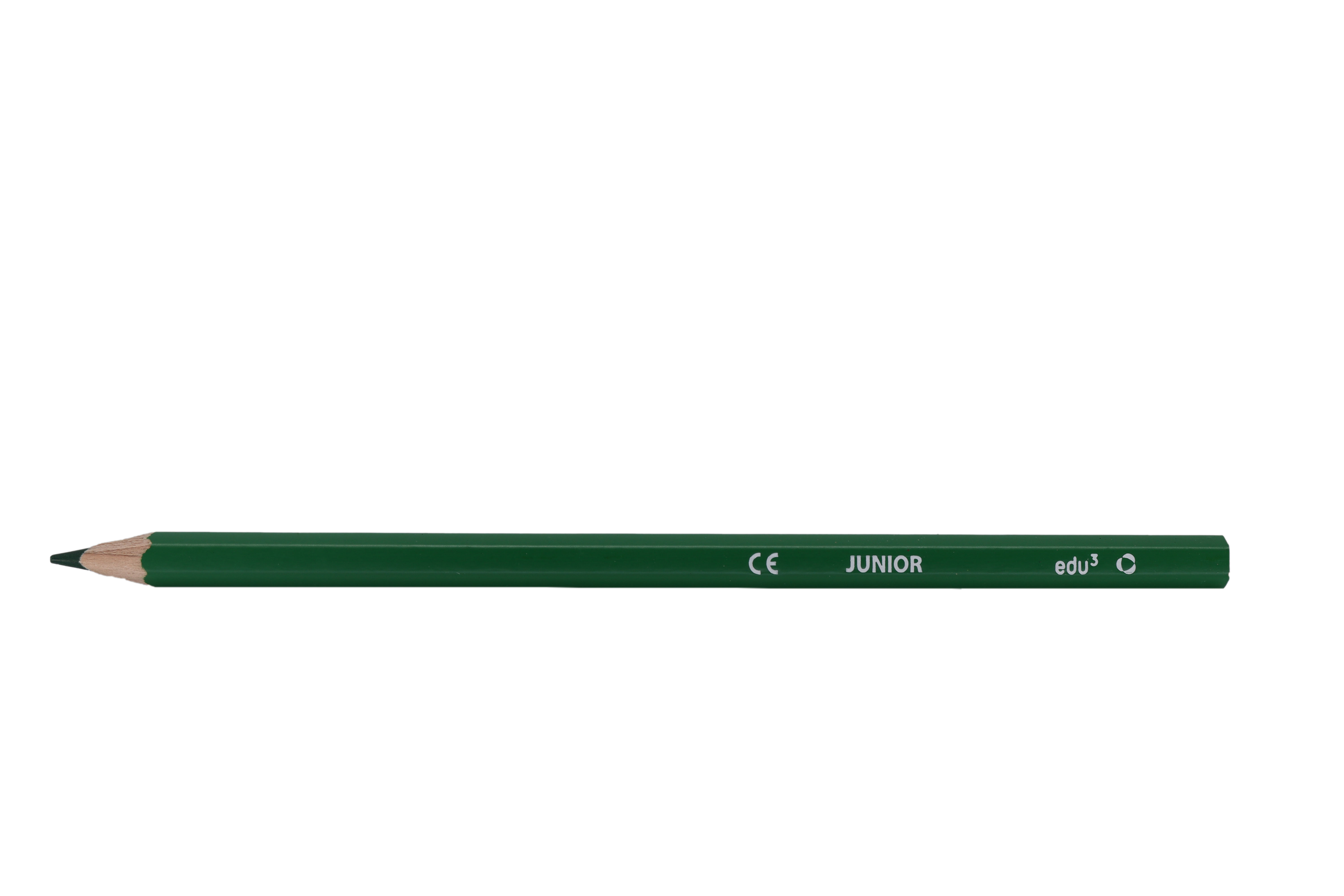 edu³ Junior Buntstifte sechskant grün