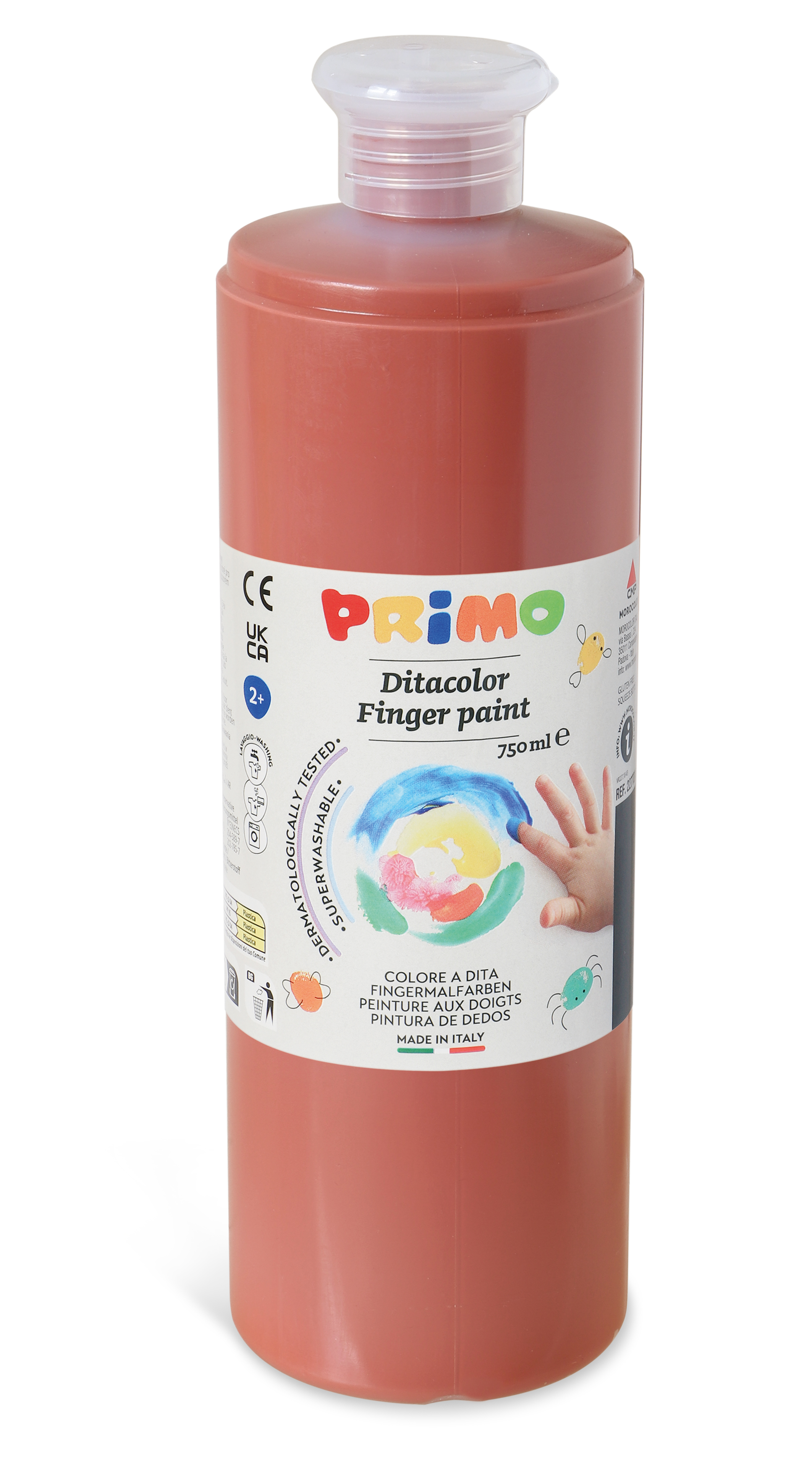 PRIMO finger paint 750ml brown