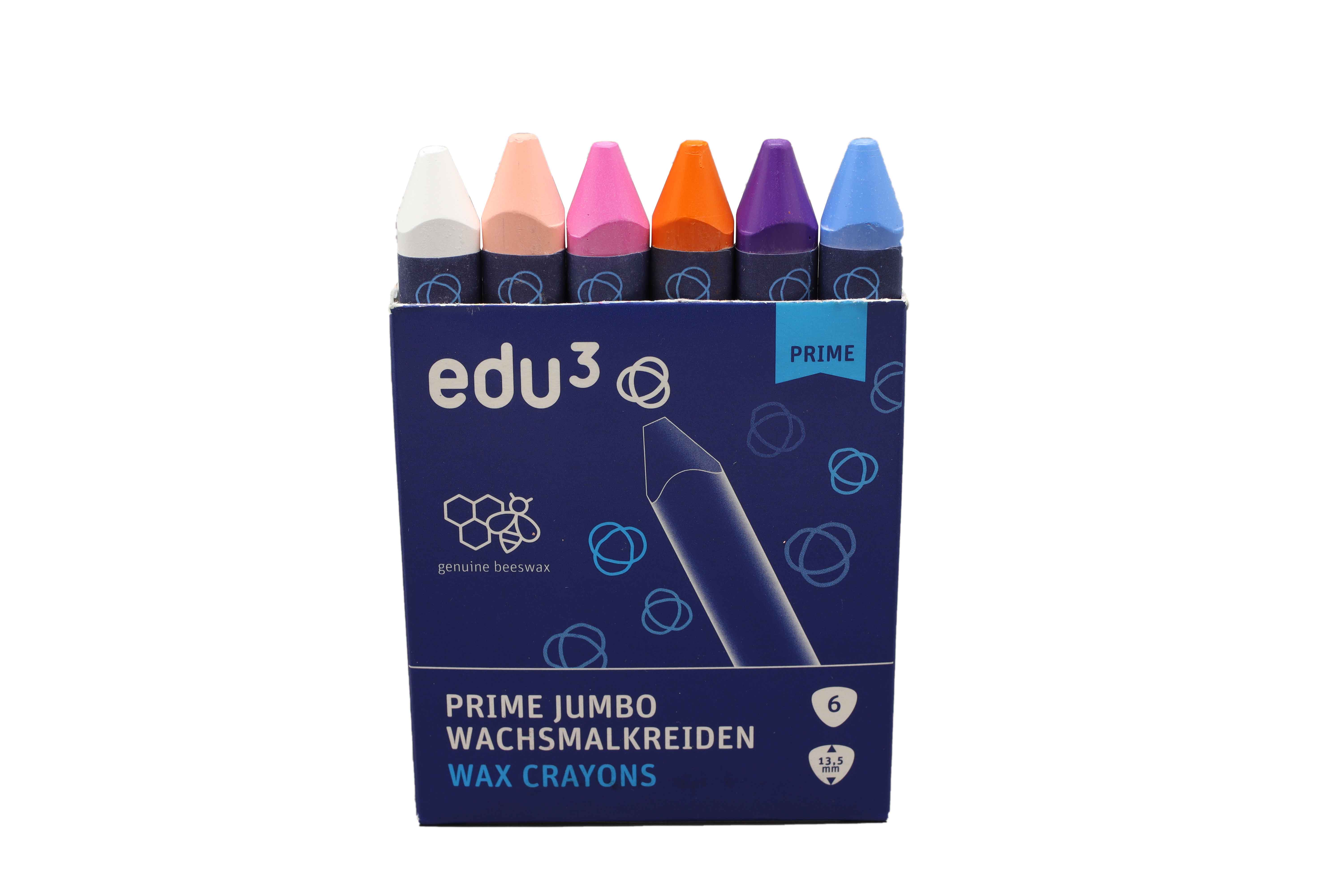edu³ PRIME Jumbo wax crayons Set plus