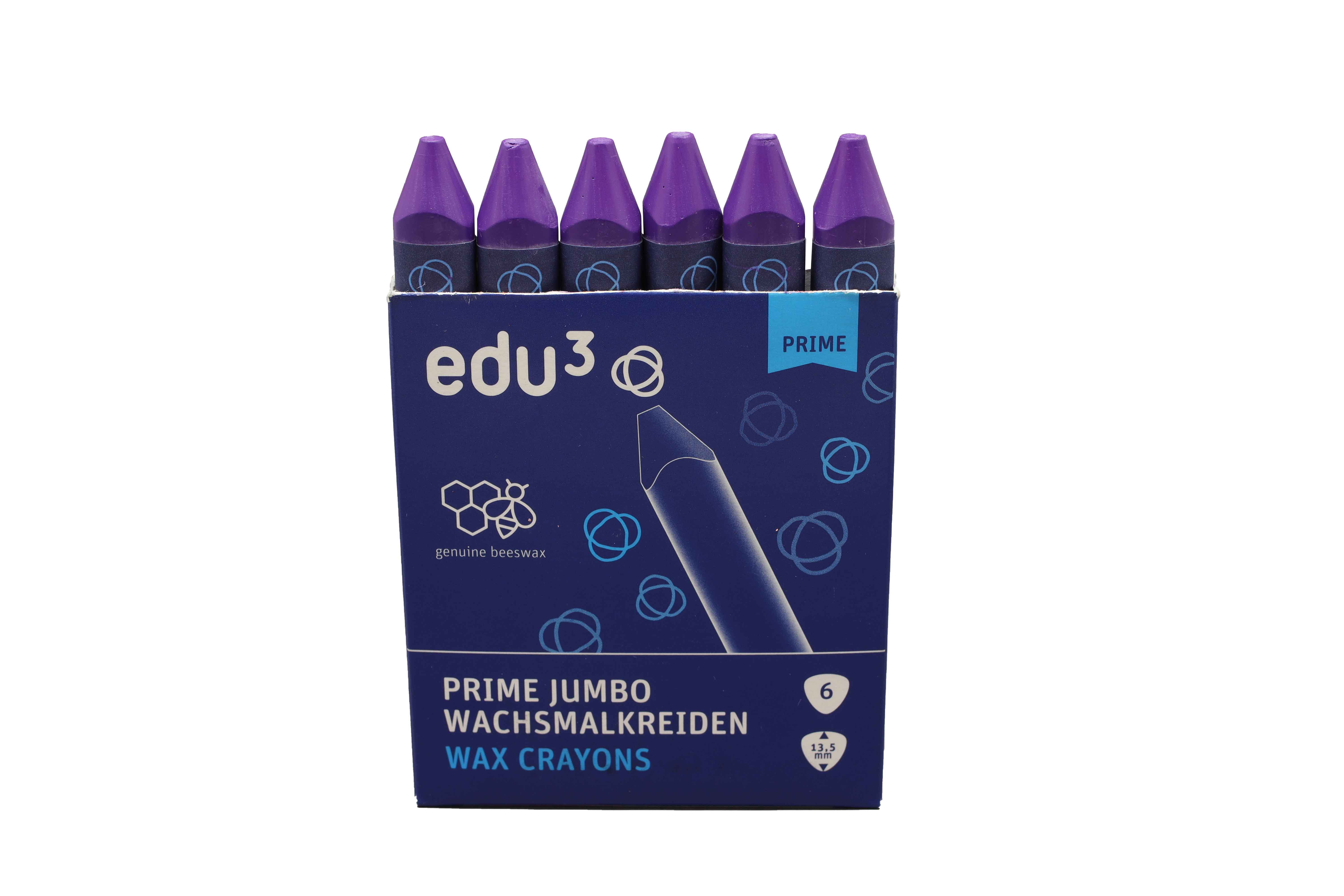 edu³ PRIME Jumbo wax crayons voilet