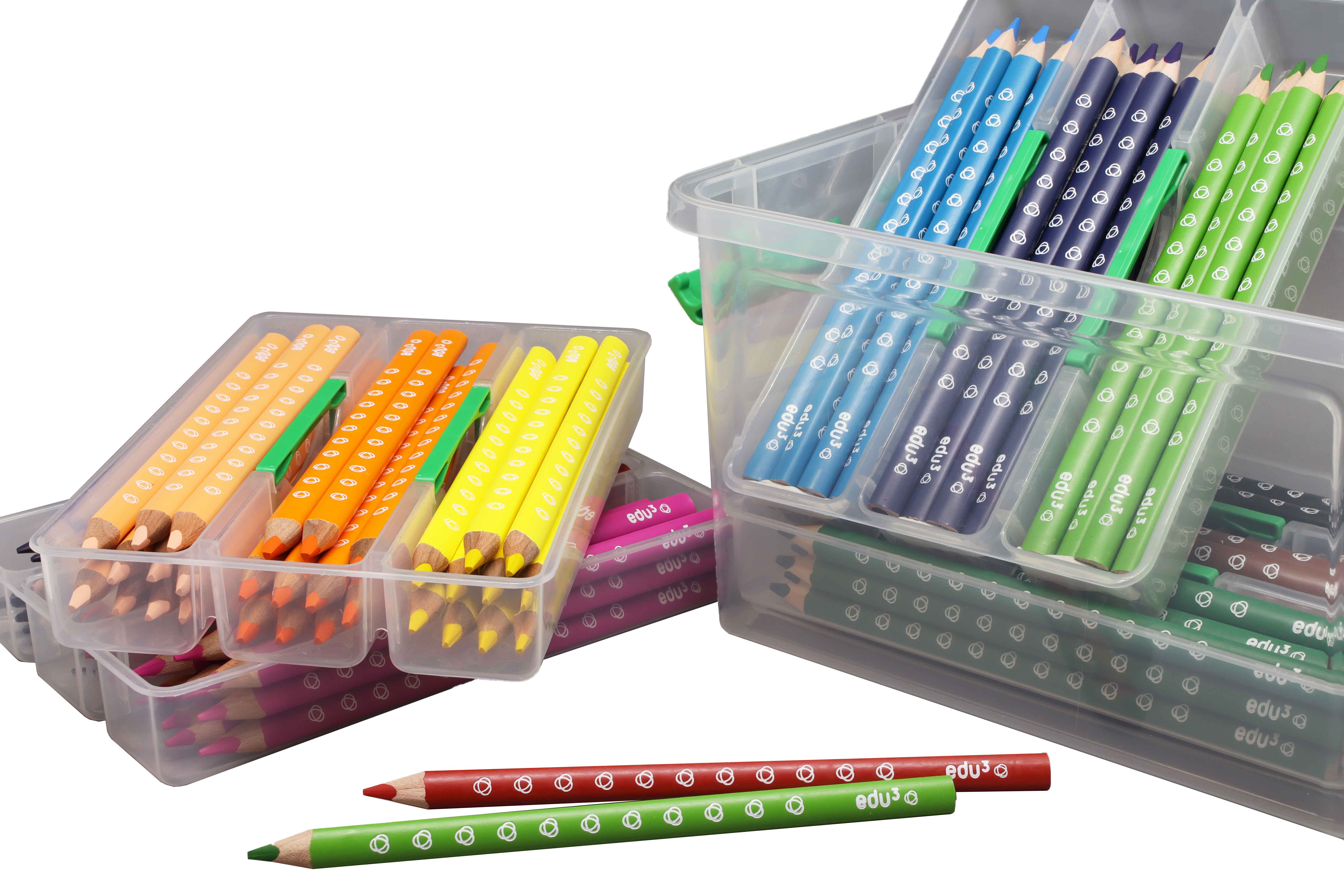 edu³ Jumbo colored pencil tri Schoolbox