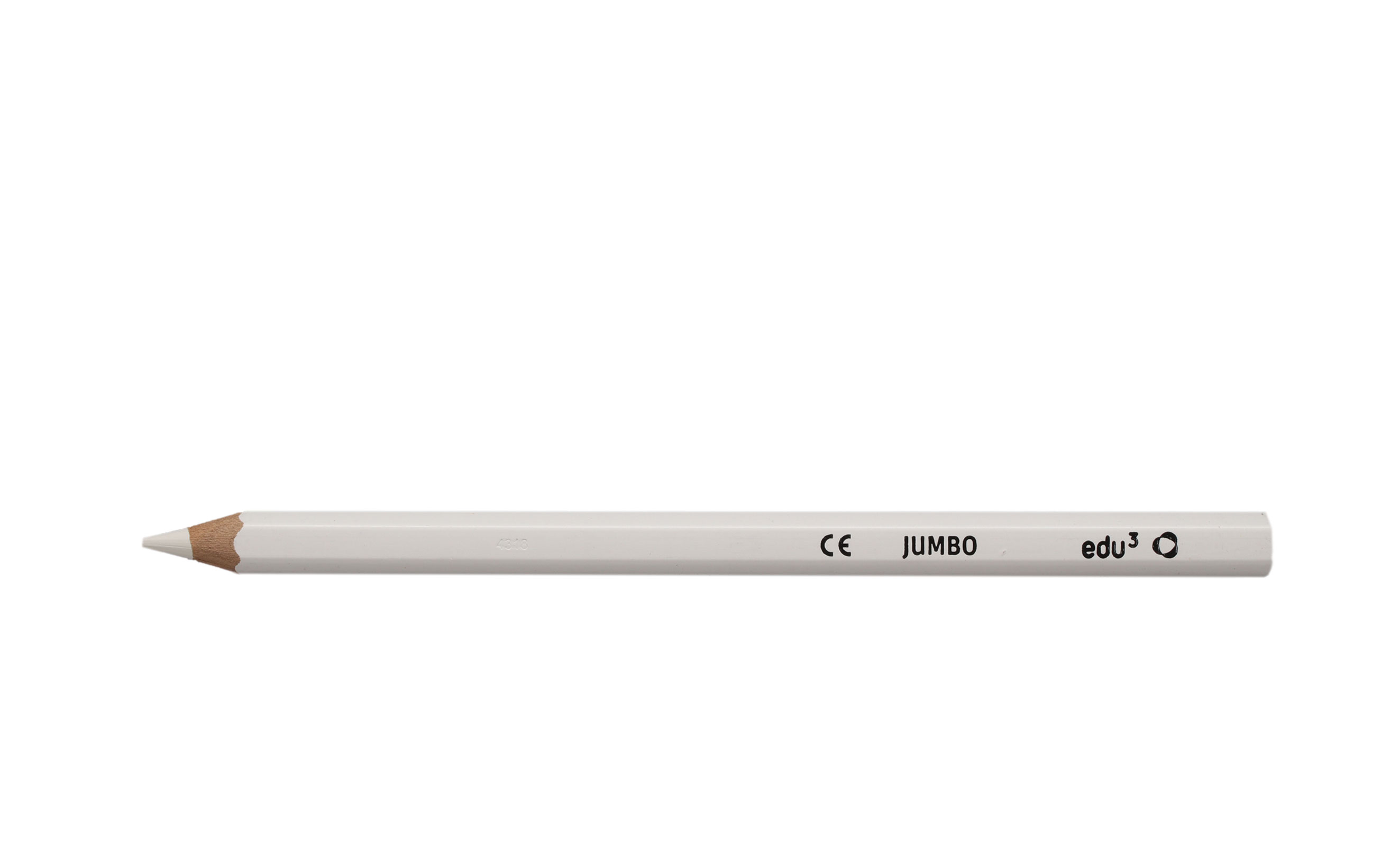 edu³ Jumbo colored pencils hex  white