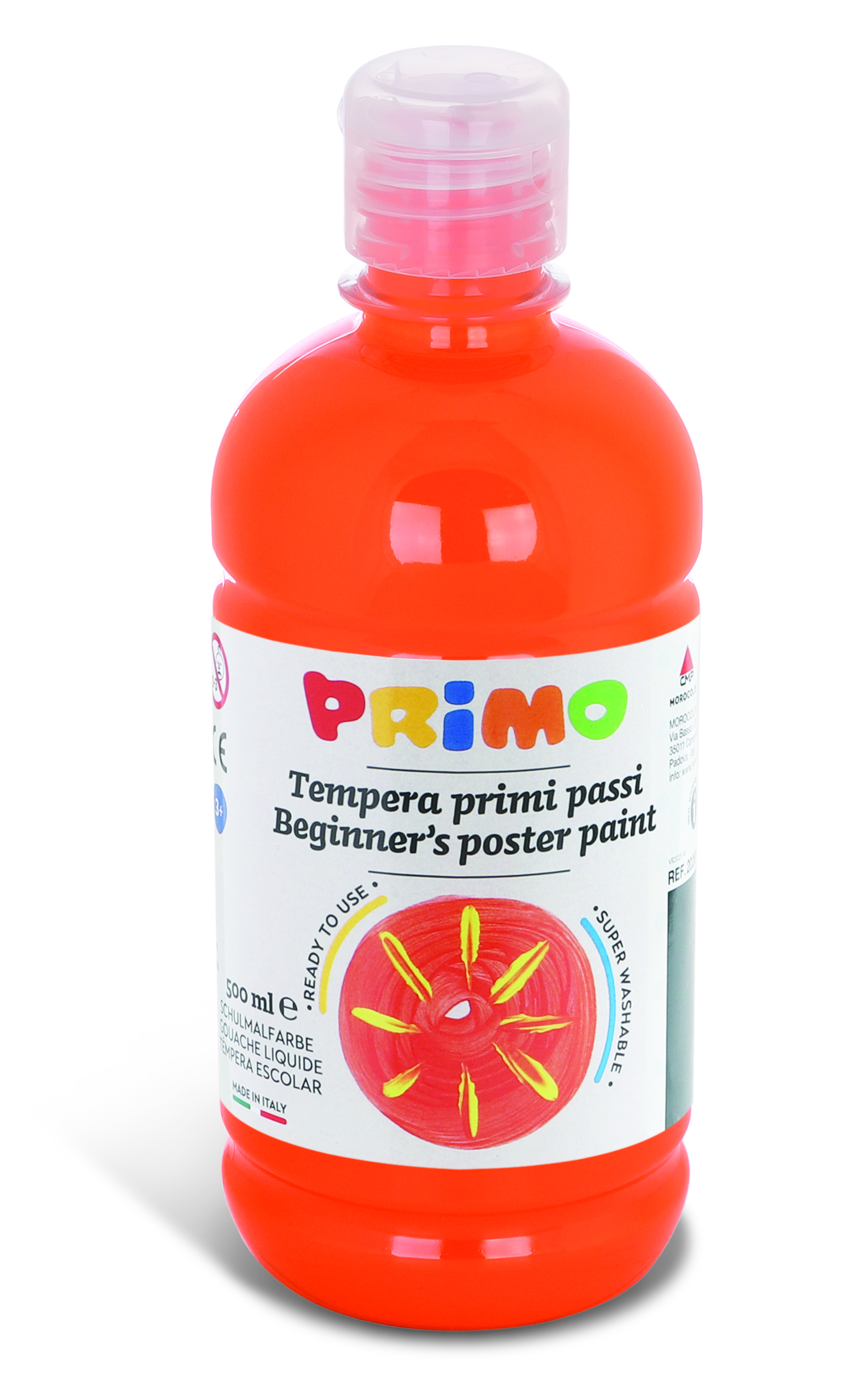 PRIMO Temperafarbe "Erste Schritte" 500ml orange