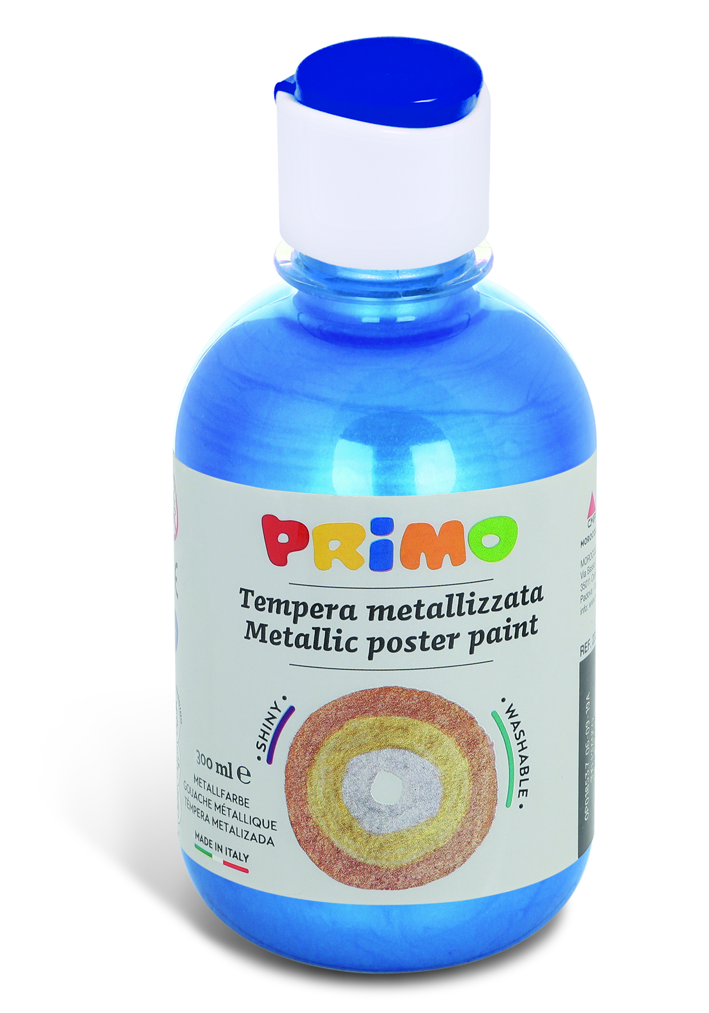 PRIMO tempera paint metallic 300ml blue