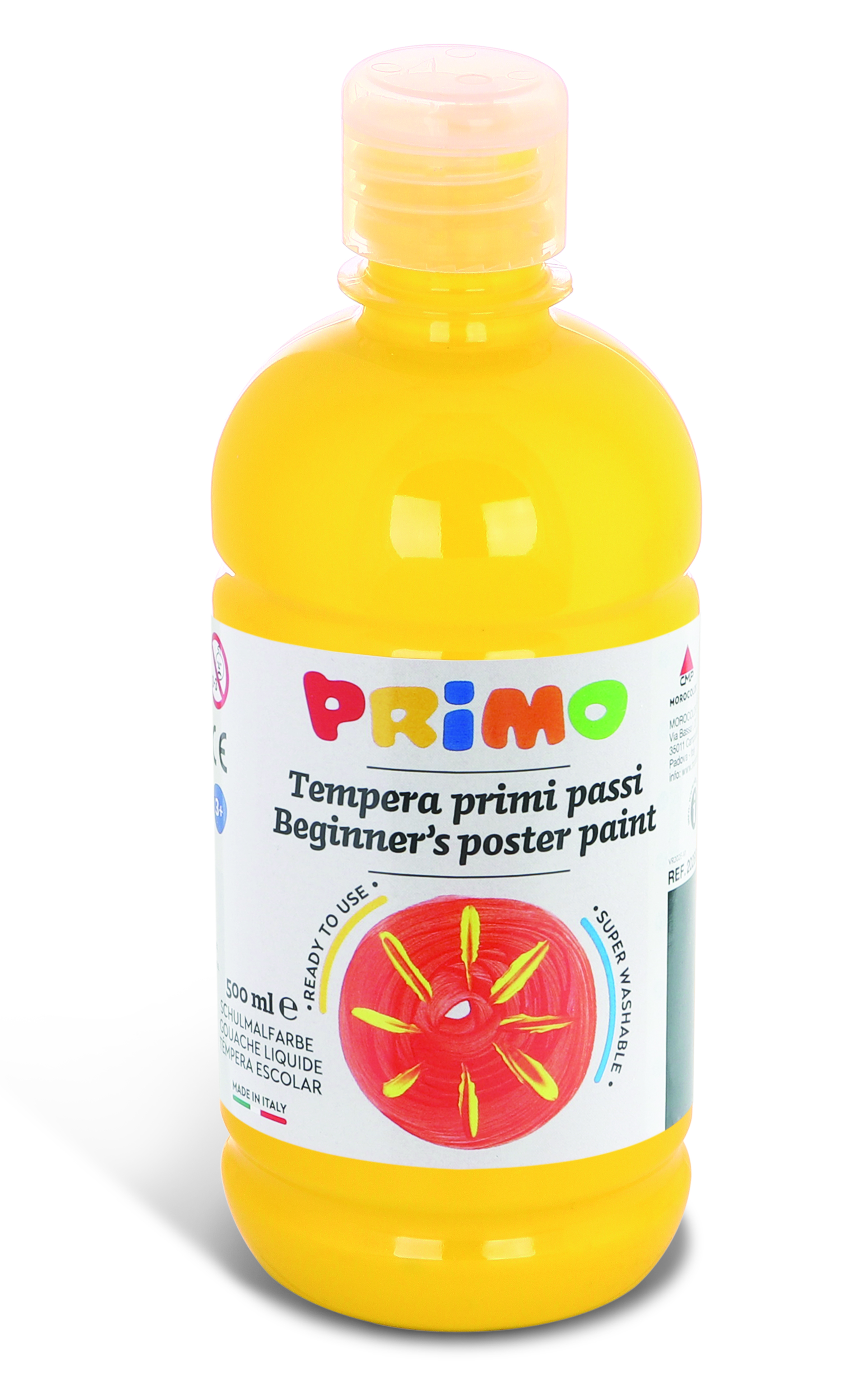 PRIMO Temperafarbe "Erste Schritte" 500ml gelb