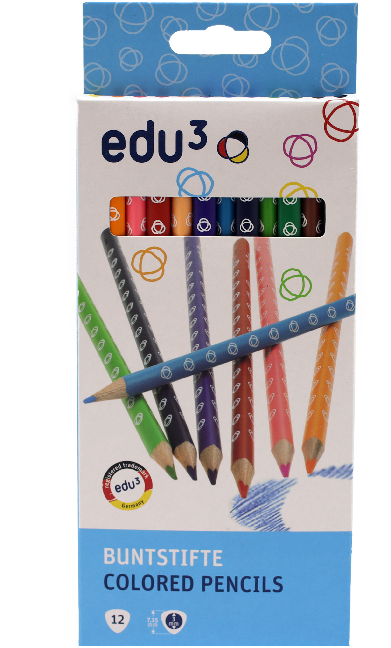 edu³ colored pencil tri Set