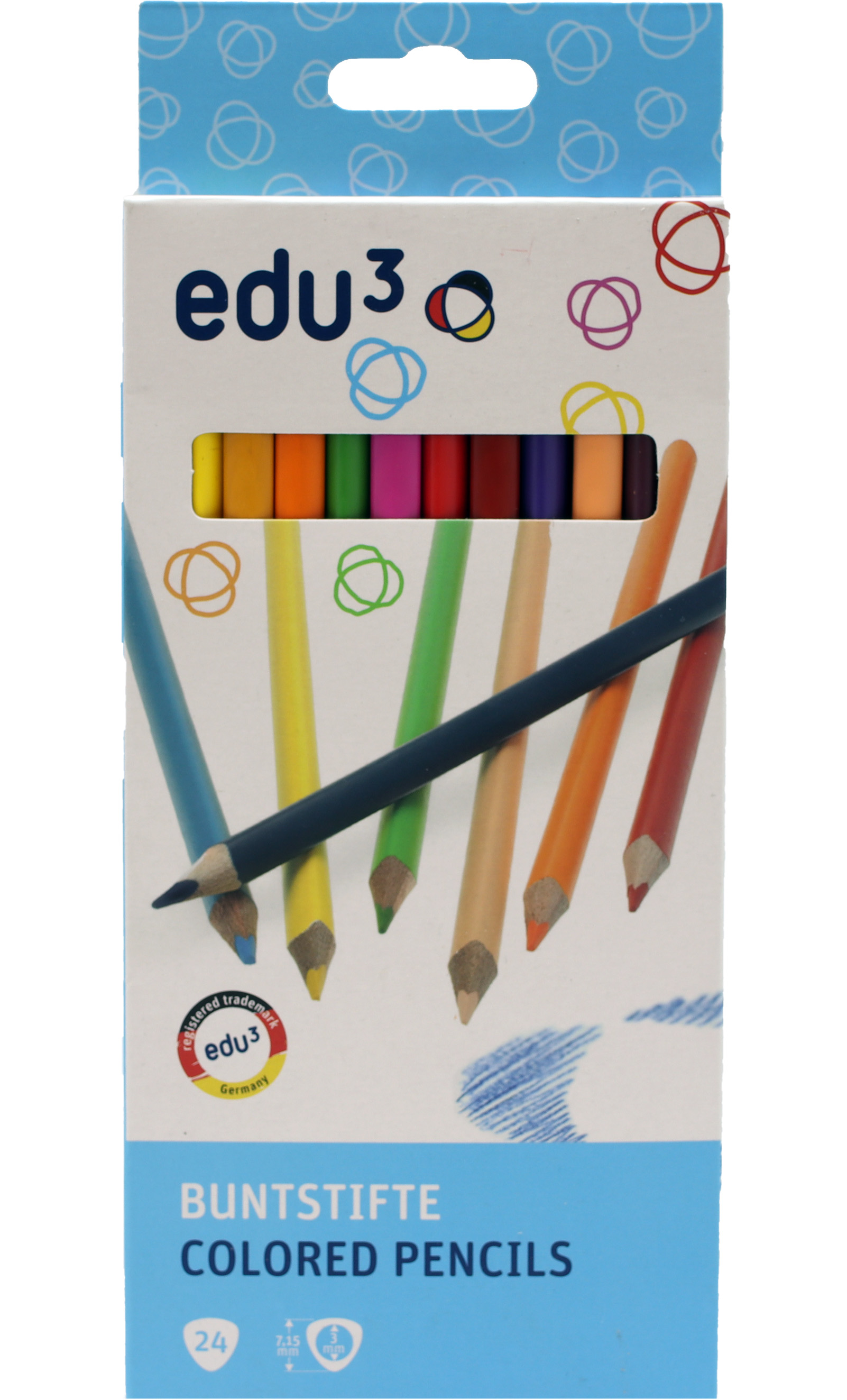 edu³ colored pencil tri Set