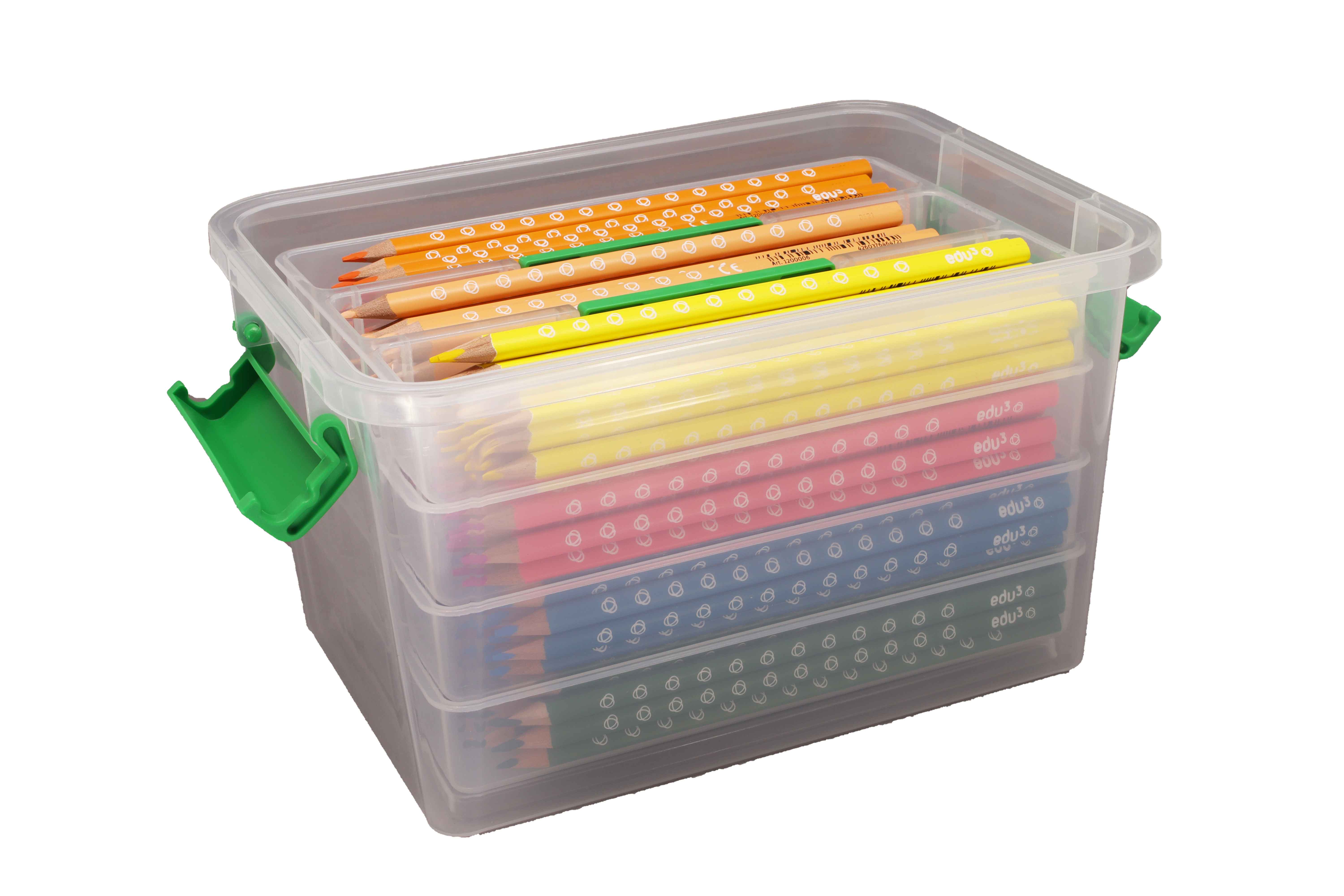 edu³ colored pencil tri  school box
